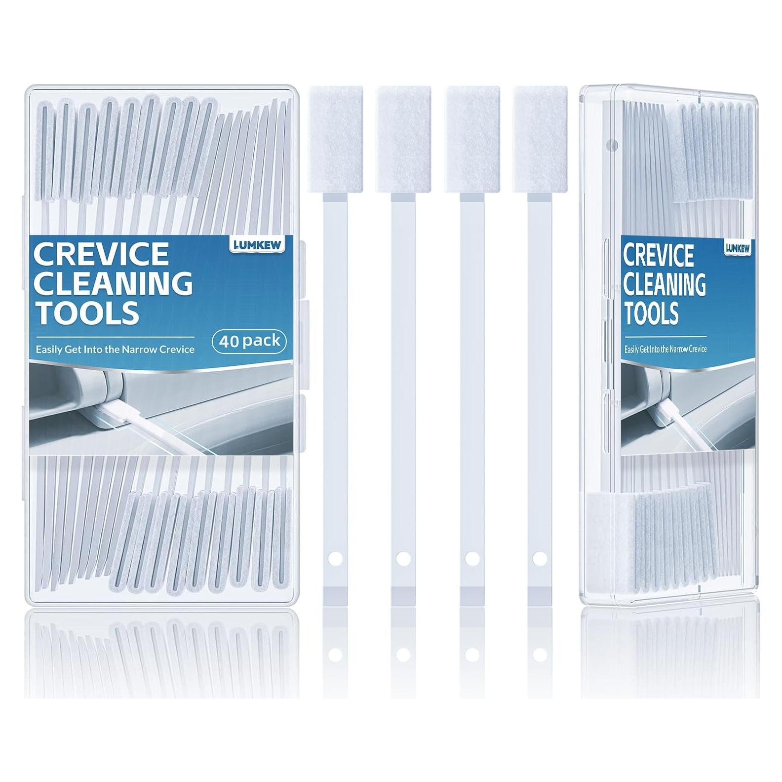 40 Cepillos Desechables Lumkew para Limpieza de Esquinas