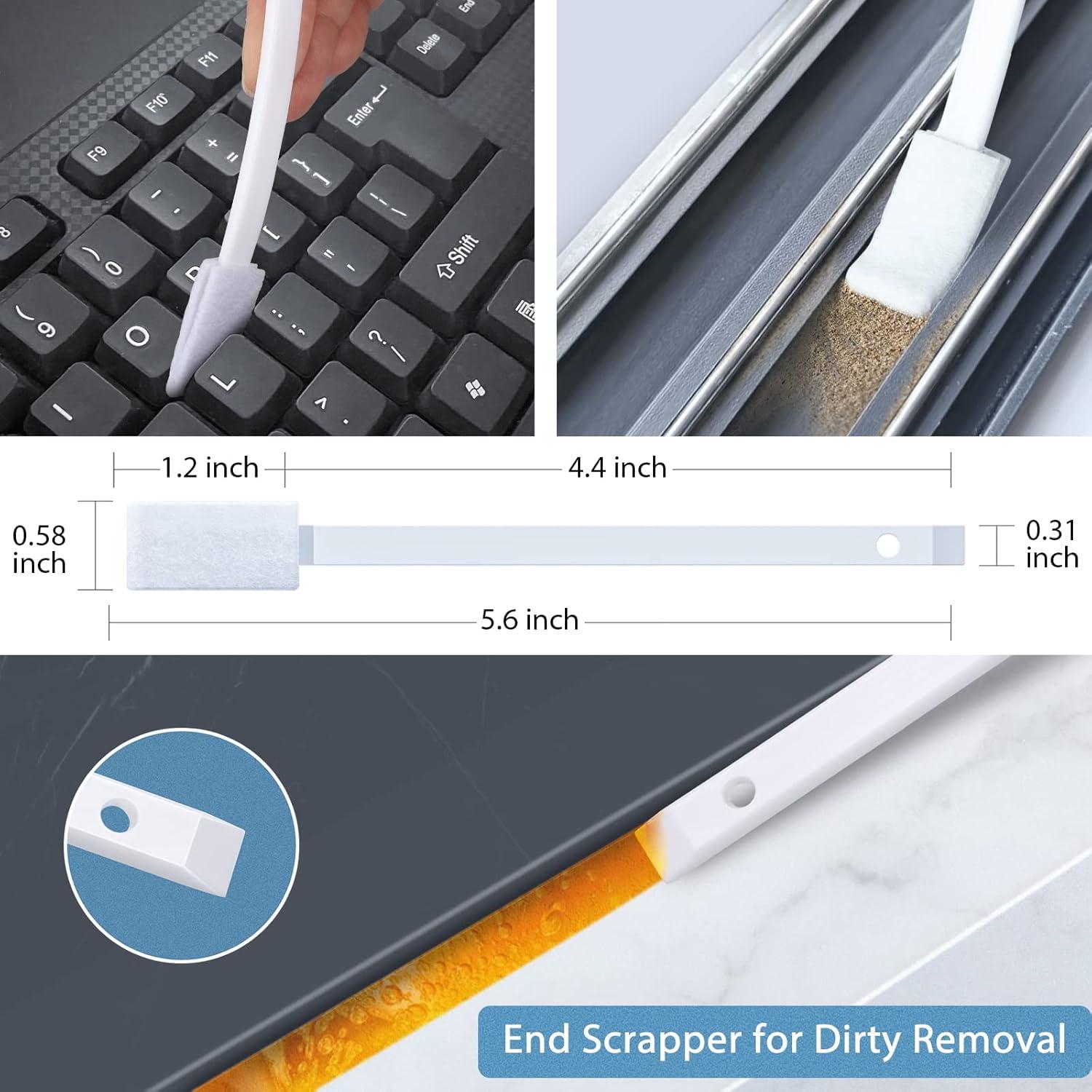 40 Cepillos Desechables Lumkew para Limpieza de Esquinas