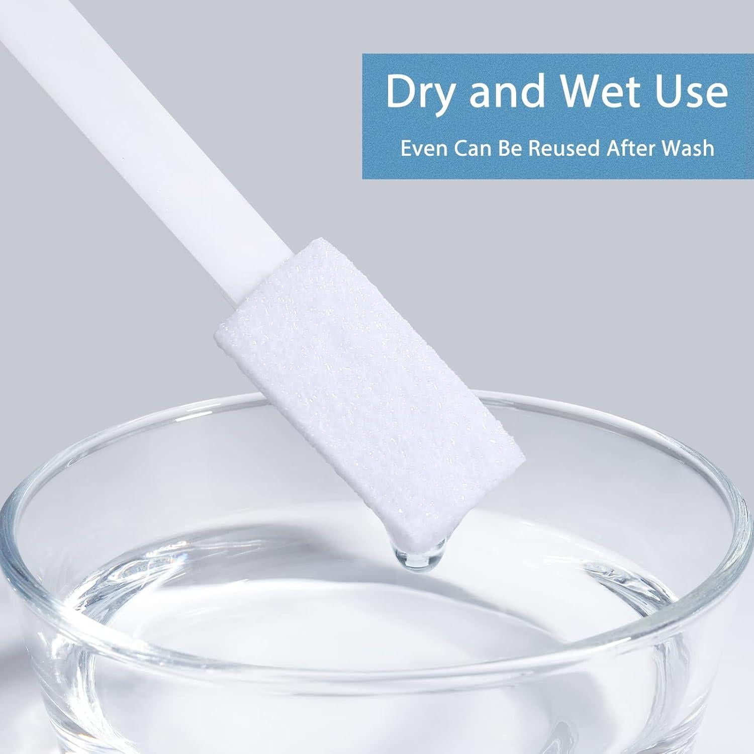 40 Cepillos Desechables Lumkew para Limpieza de Esquinas