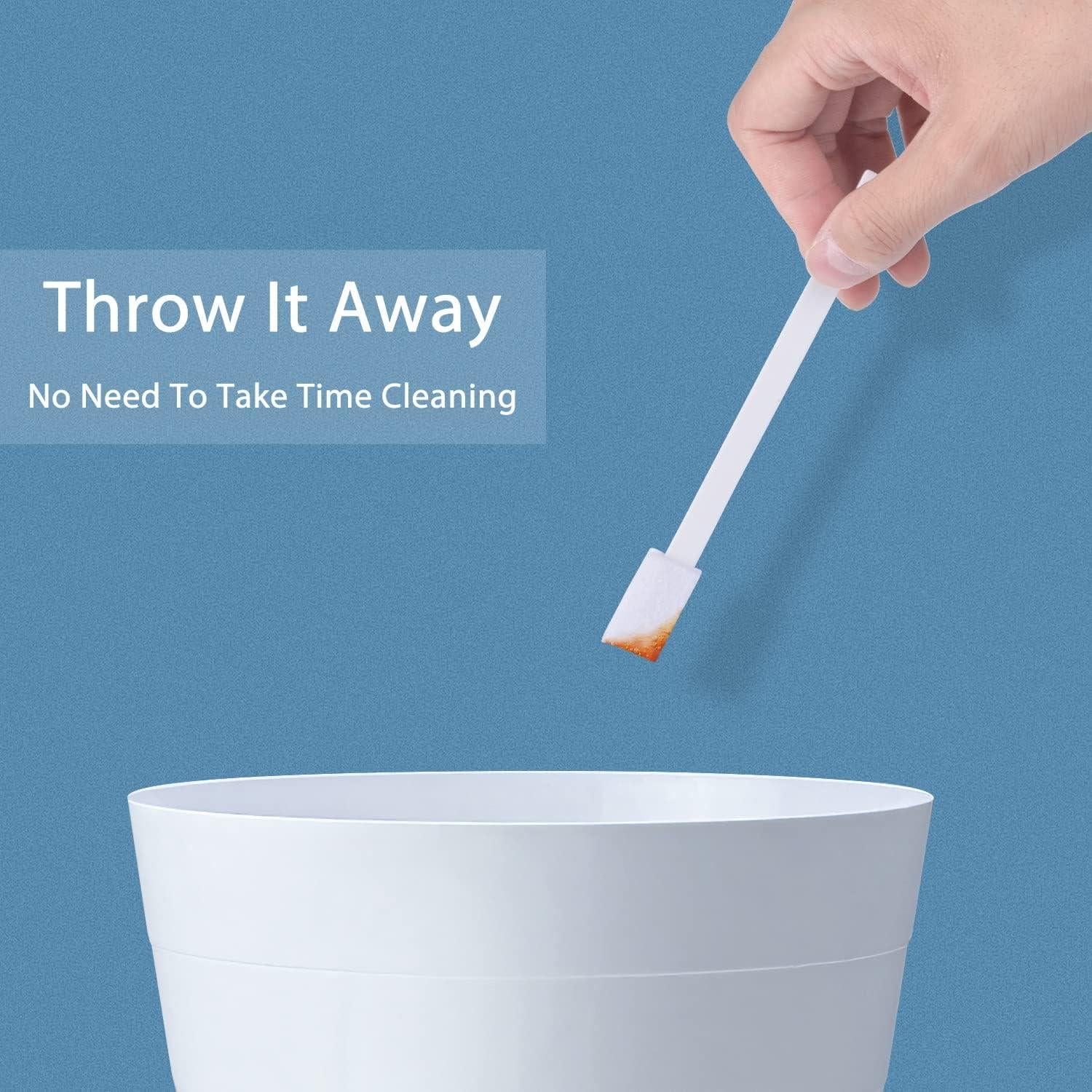 40 Cepillos Desechables Lumkew para Limpieza de Esquinas