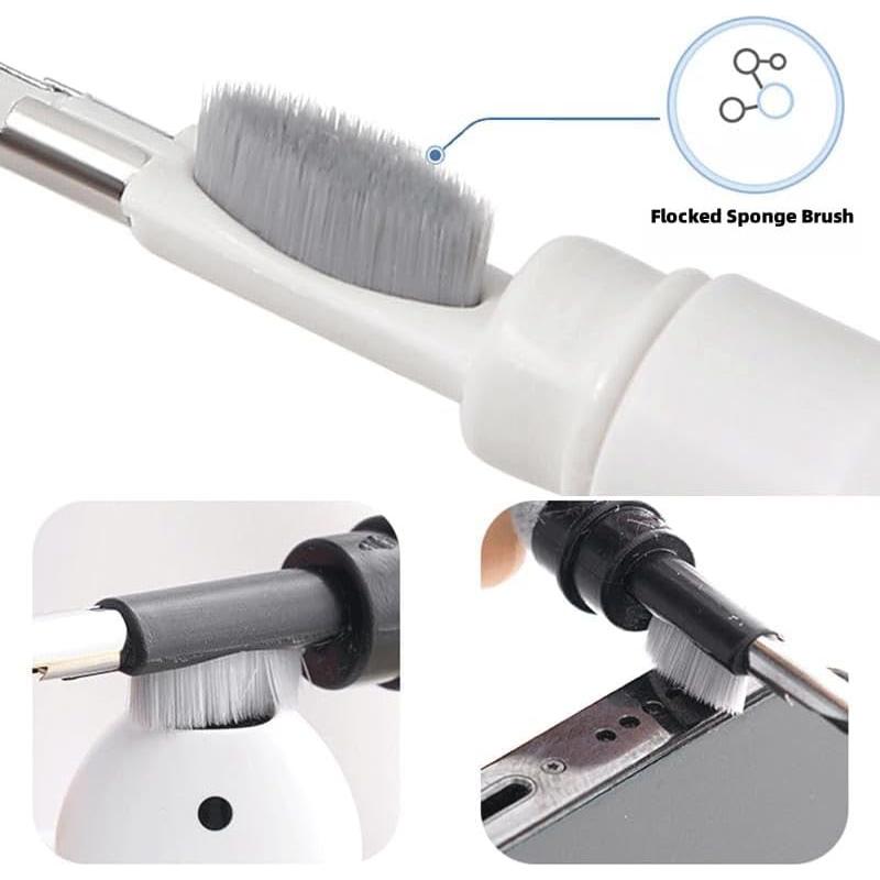 Cleaner Kit for Airpods: Bluetooth Earphone Cleaning Pen,Ideal for Removing Dust from Headphones, Cameras, Mobile Phones and Ipads (White)