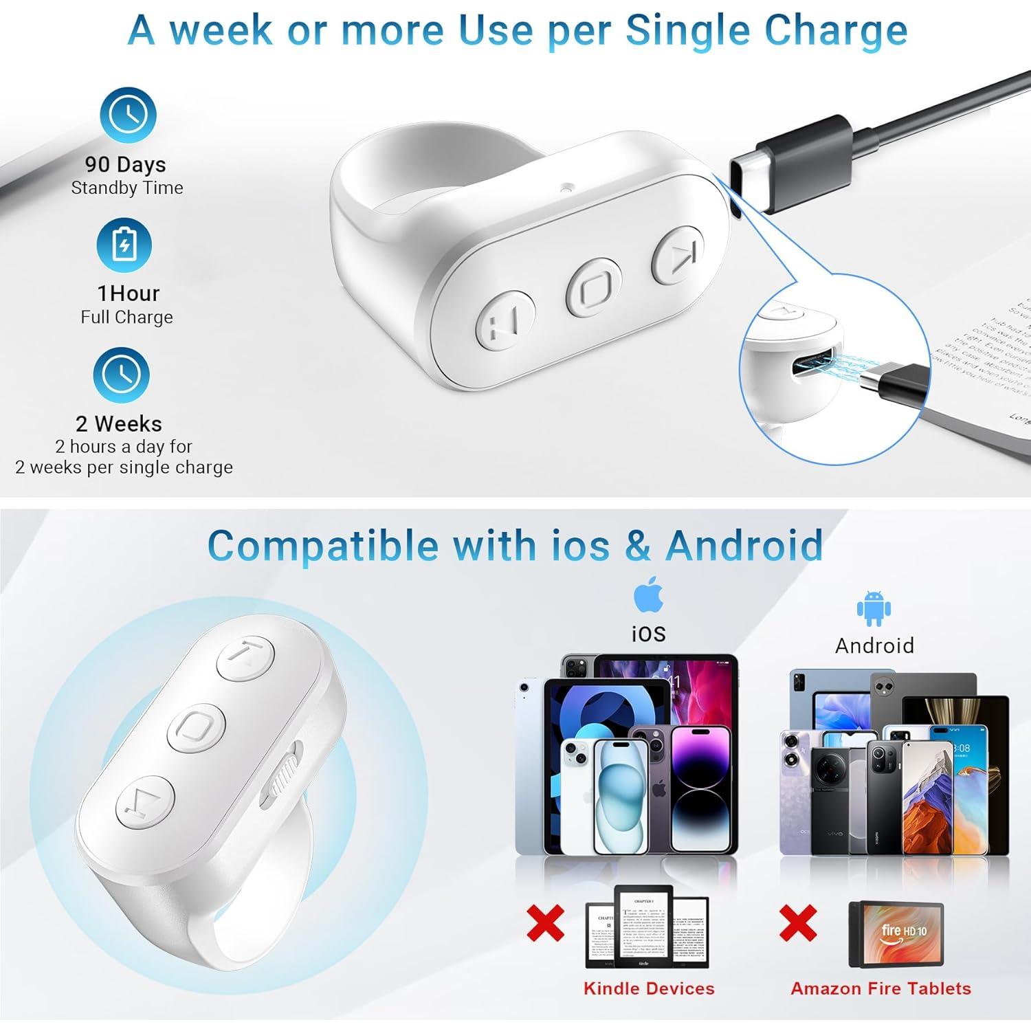 Control Remoto Inalámbrico Kefotic para Cámara - Blanco