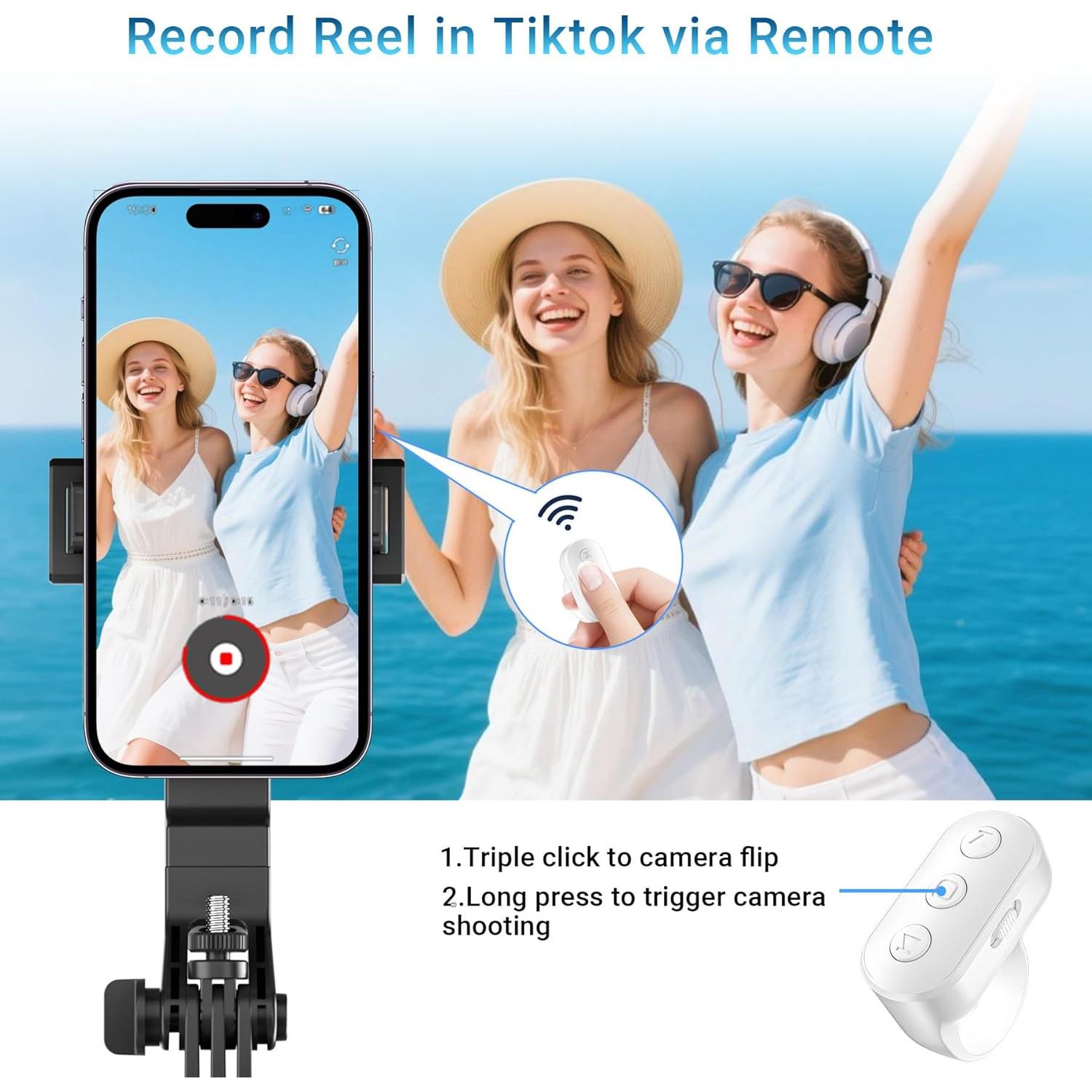 Control Remoto Inalámbrico Kefotic para Cámara - Blanco