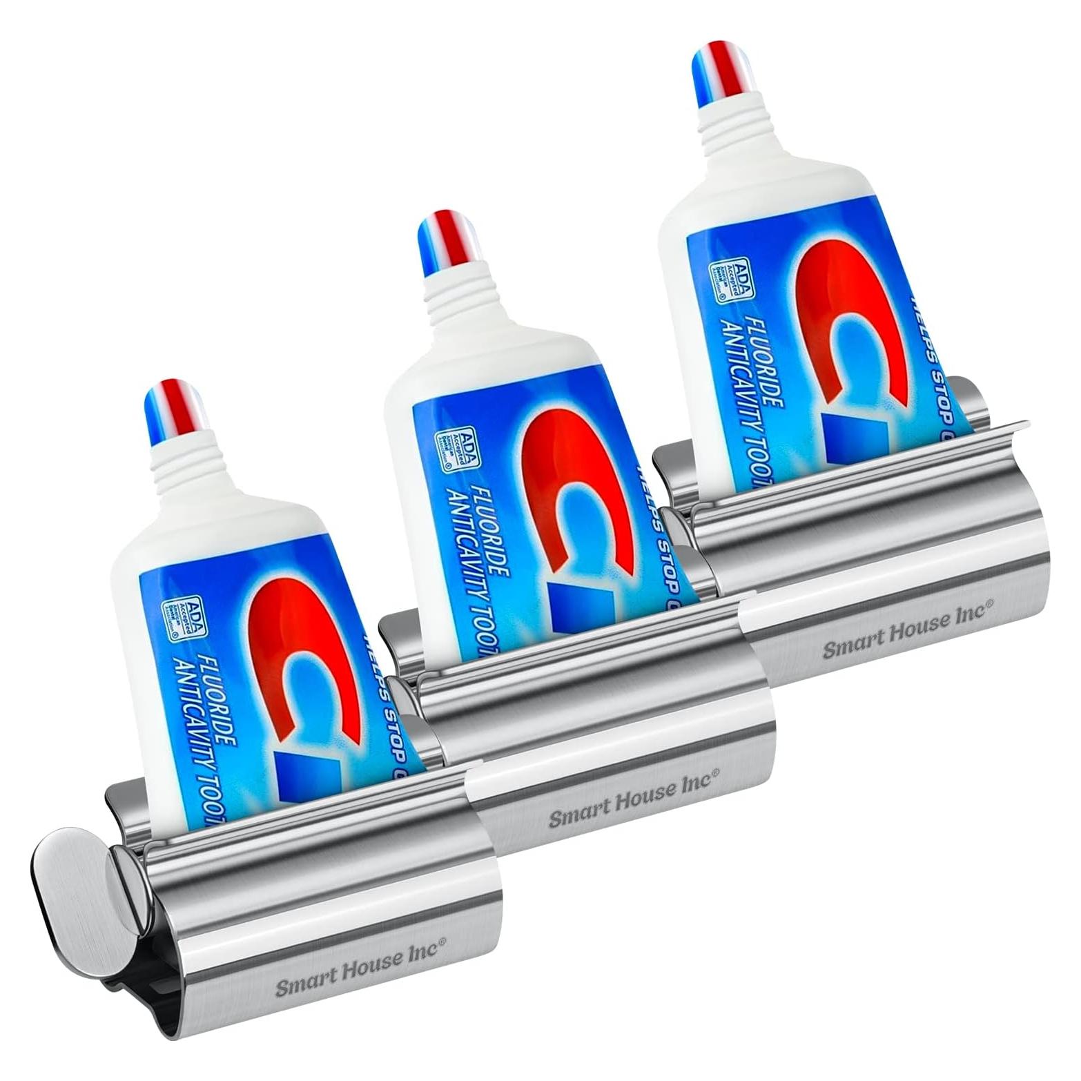 Rodillo Exprimidor de Pasta de Dientes Smart House Plata