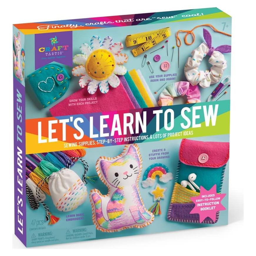 Kit de Costura Craft-tastic Vamos a Aprender a Coser - 9 Proyectos