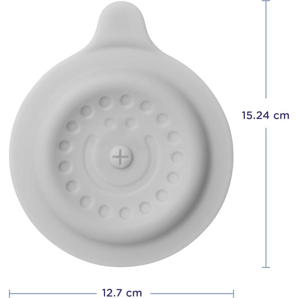 Tapón de Drenaje Ubbi para Baño de Bebé, Silicona Gris