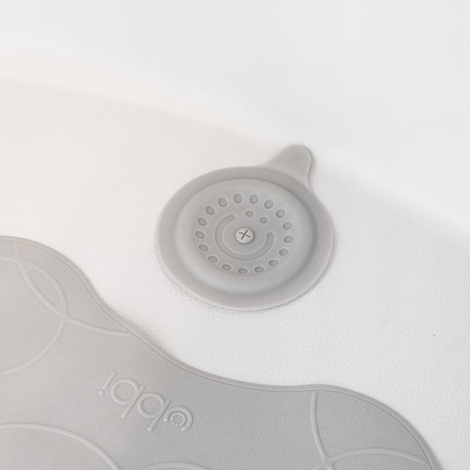 Tapón de Drenaje Ubbi para Baño de Bebé, Silicona Gris