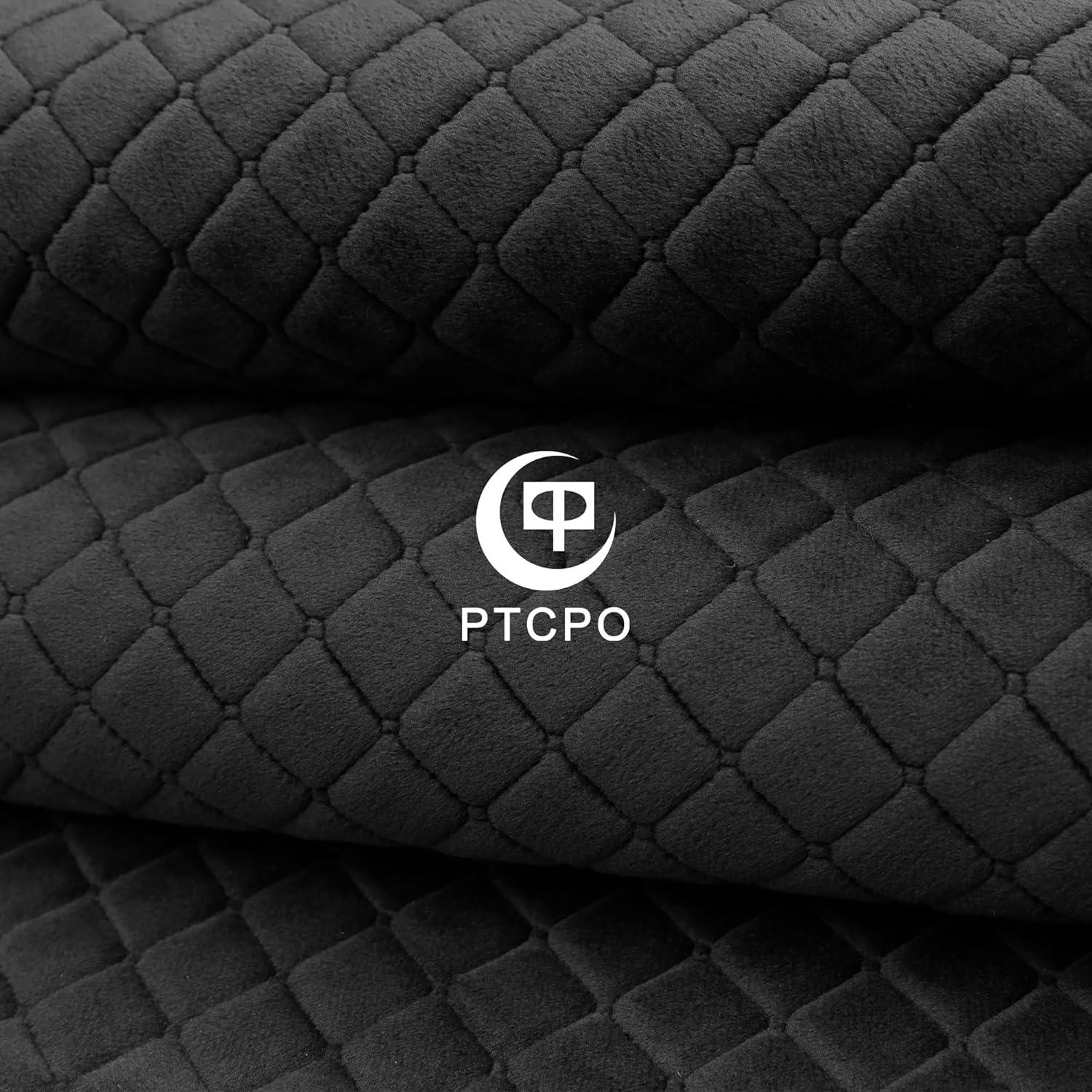 Funda de Volante PTCPO Velvet Universal Antideslizante Negro