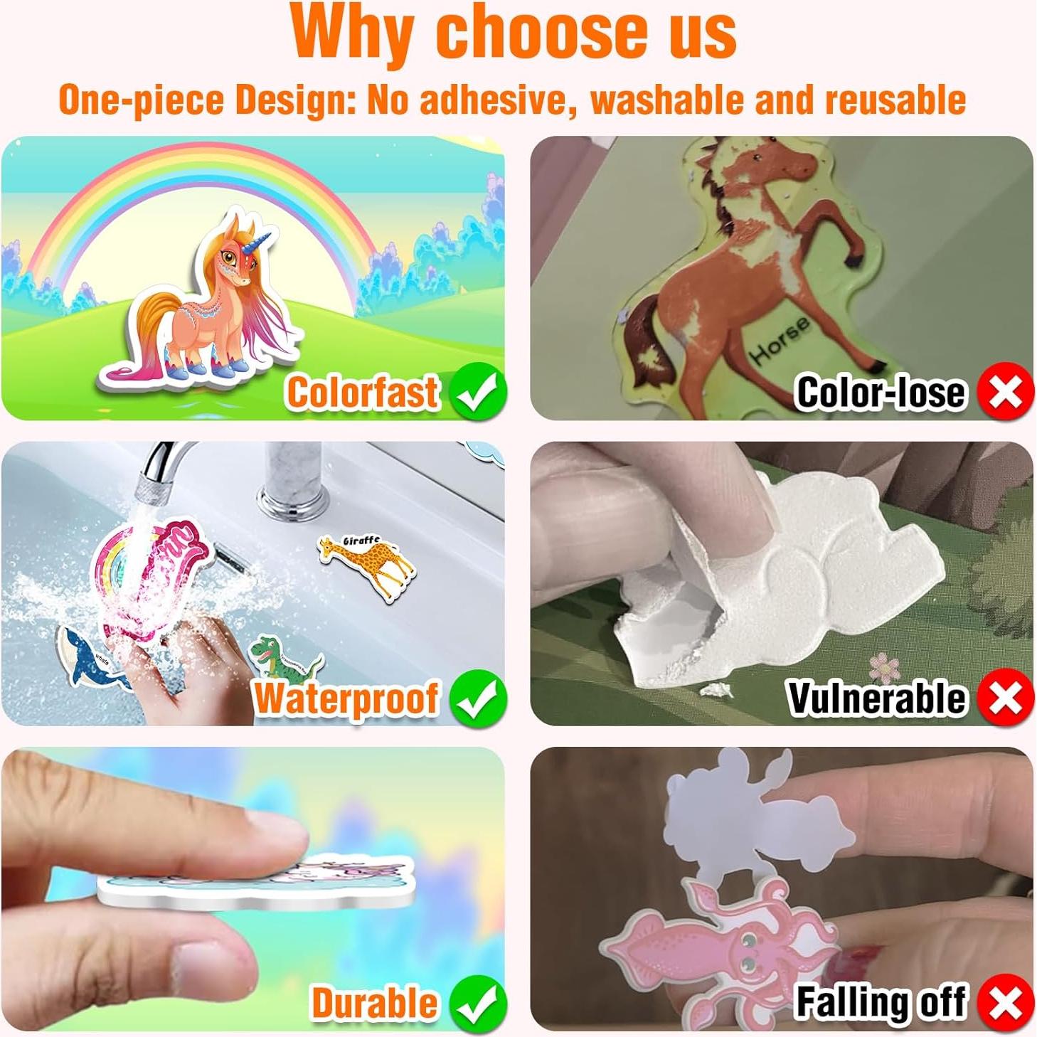 6 Libros de Pegatinas Reutilizables Meleetoon para Niños 2-4 Años