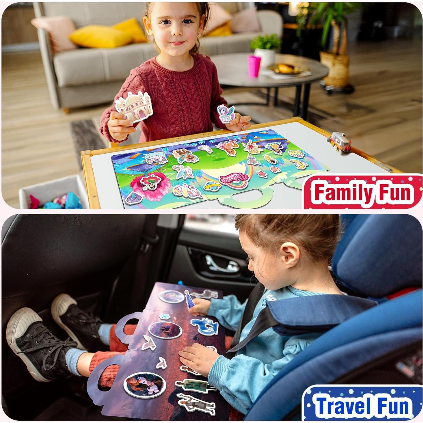 6 Libros de Pegatinas Reutilizables Meleetoon para Niños 2-4 Años