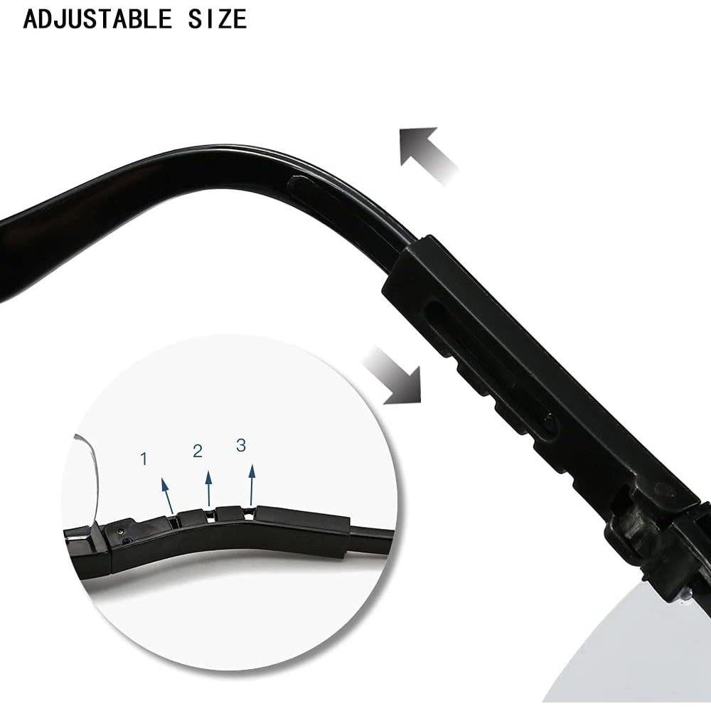 Gafas de Seguridad 5PCS Ajustables UV Anti-Niebla Unisex