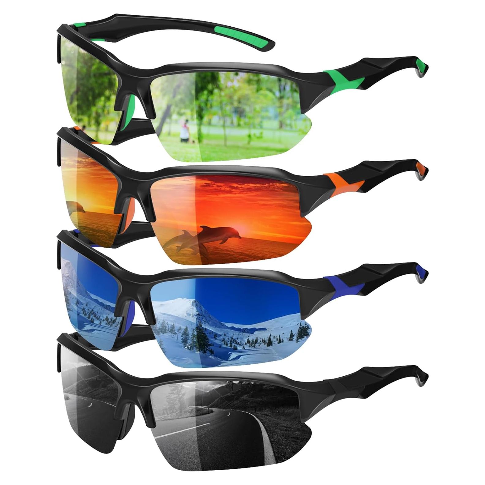Paquete de 4 Gafas de Sol Deportivas Polarizadas GGSTDDUP