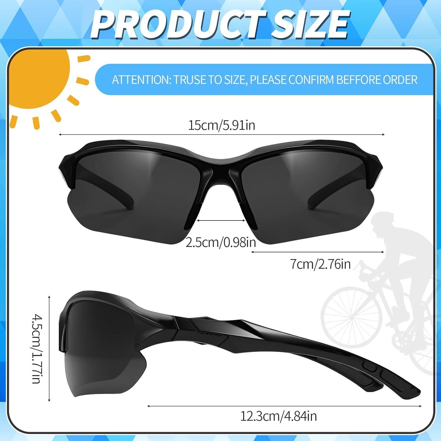 Paquete de 4 Gafas de Sol Deportivas Polarizadas GGSTDDUP