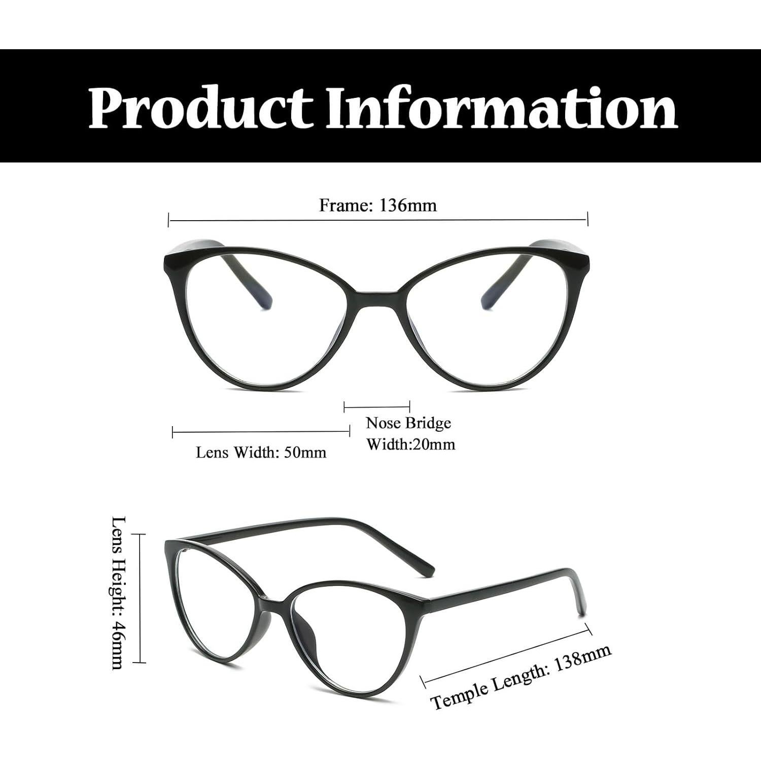 Gafas Bloqueadoras de Luz Azul LJCZKA Estilo Gato para Mujeres