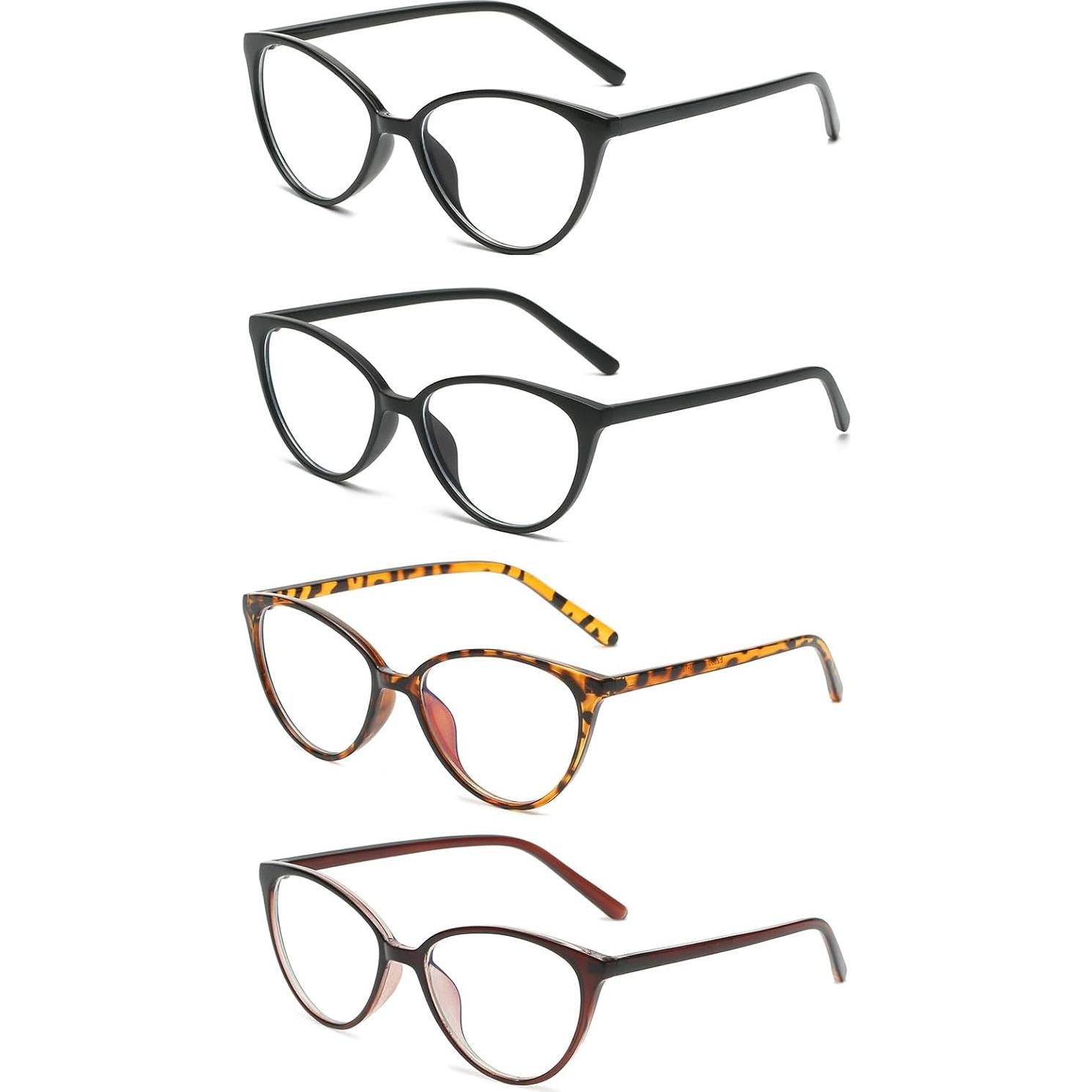 Gafas Bloqueadoras de Luz Azul LJCZKA Estilo Gato para Mujeres