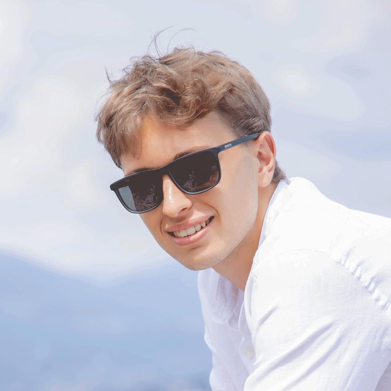 Gafas de sol polarizadas ZENOTTIC TR90 para hombres UV400