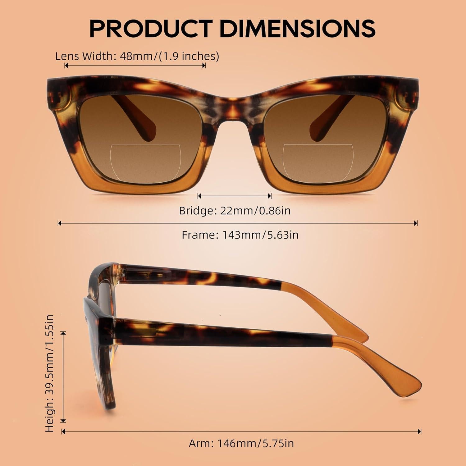 Gafas de Sol Bifocales HIYANJN UV400 - 2 Paquetes Unisex