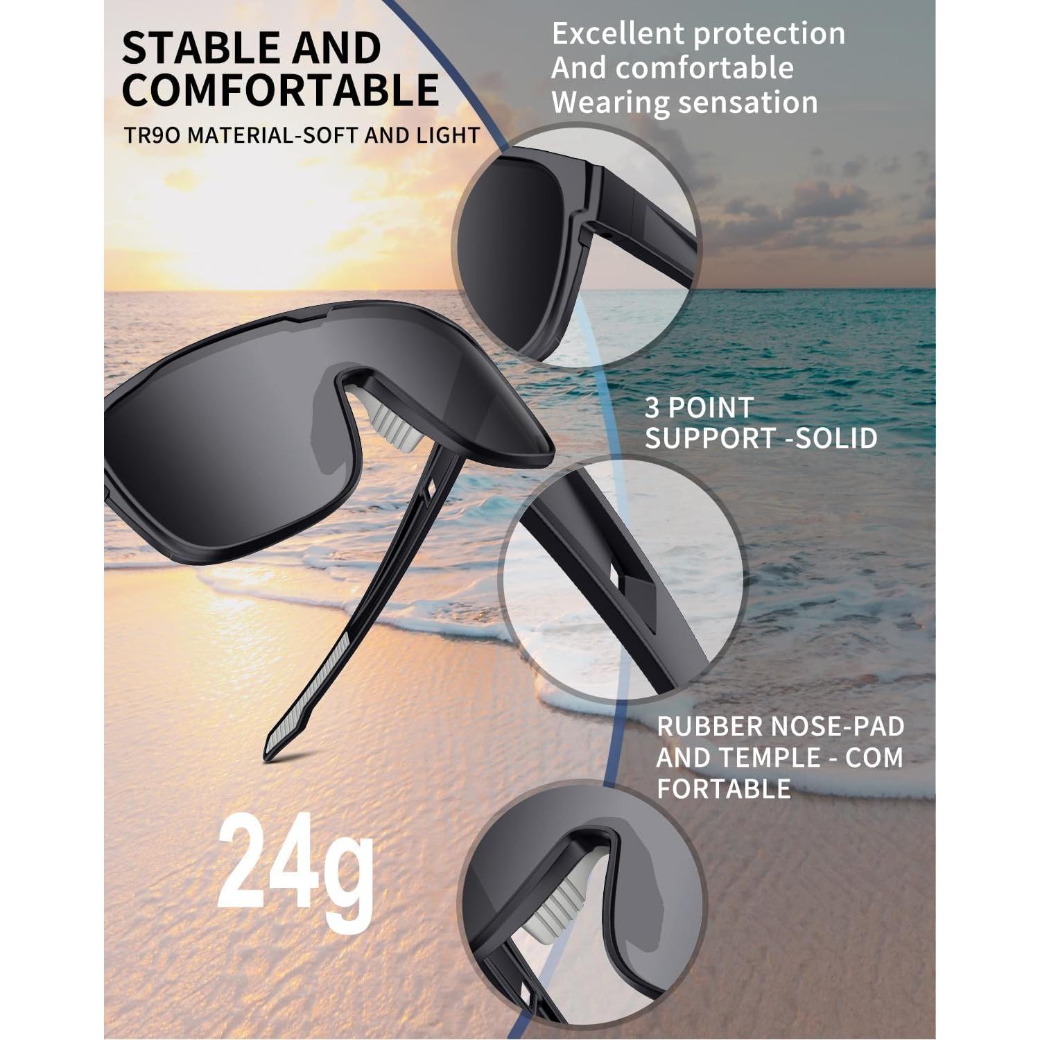 Gafas de sol deportivas polarizadas Rosemal UV400 para ciclismo