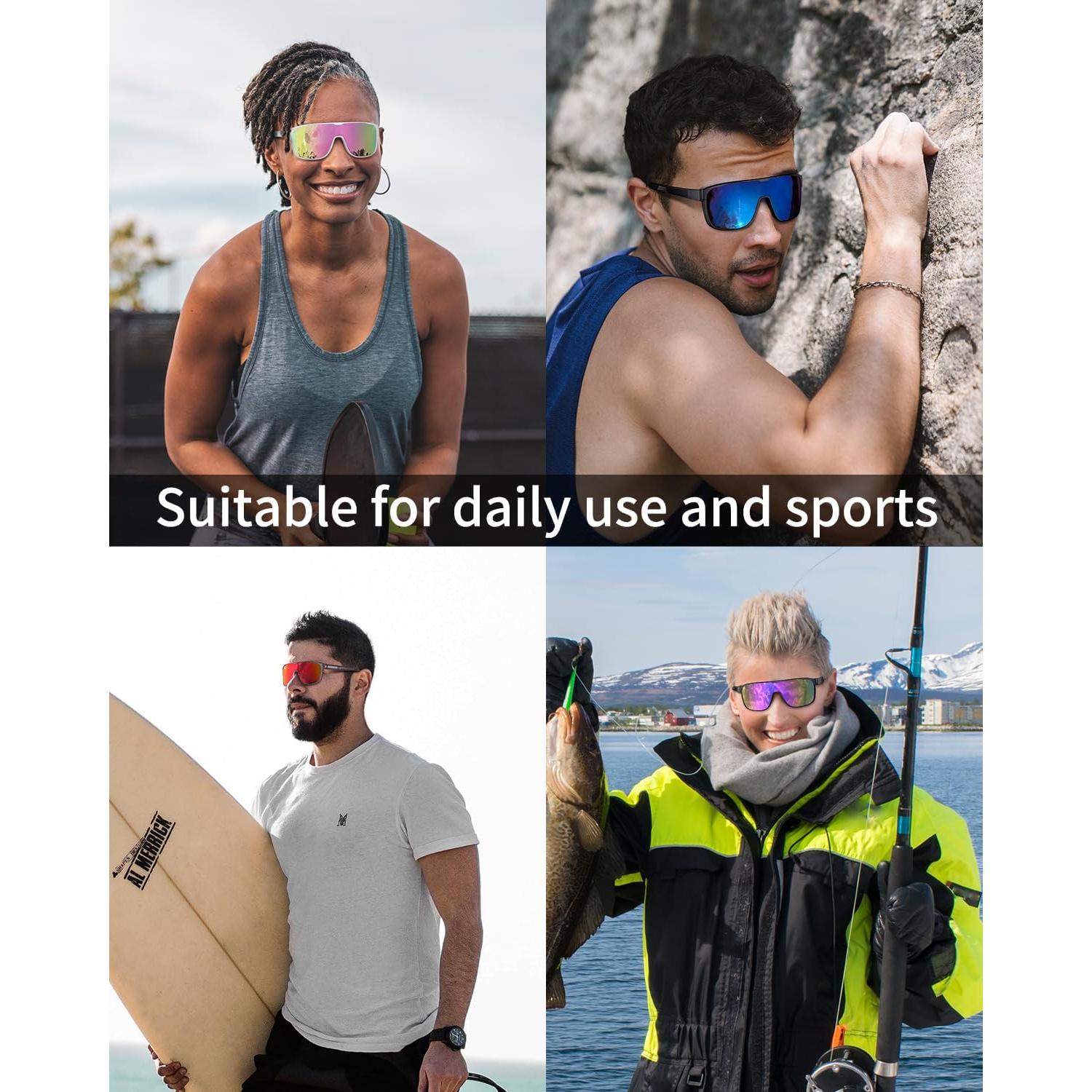 Gafas de sol deportivas polarizadas Rosemal UV400 para ciclismo