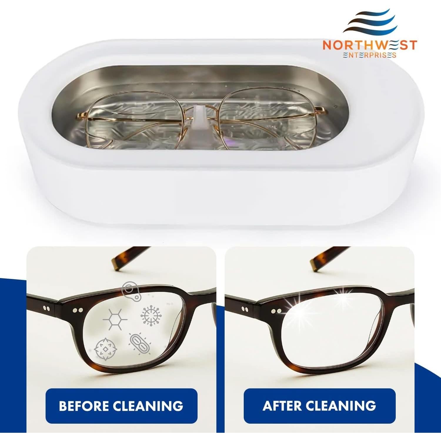 Limpiador Ultrasónico para Gafas Northwest Enterprises 236.6 ml