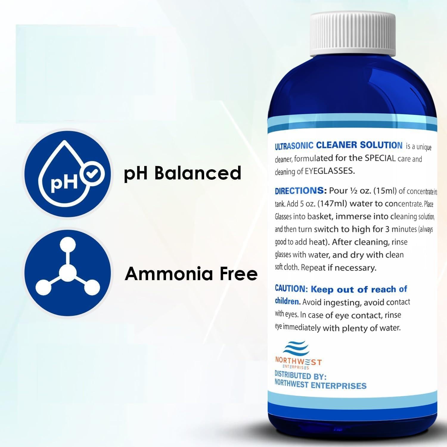 Limpiador Ultrasónico para Gafas Northwest Enterprises 236.6 ml
