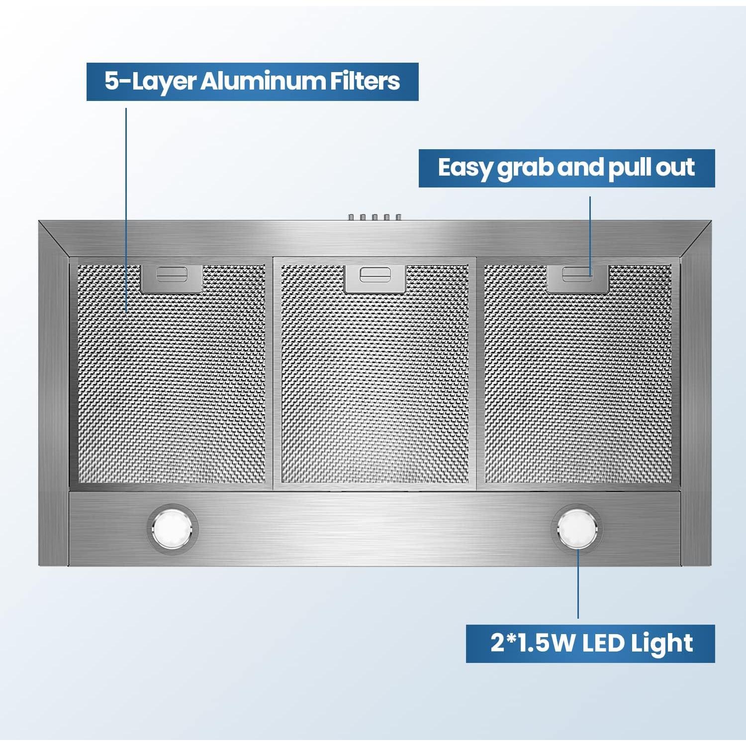 Campana de Pared Comfee CVP36W4AST 90 cm 350 CFM Acero Inoxidable