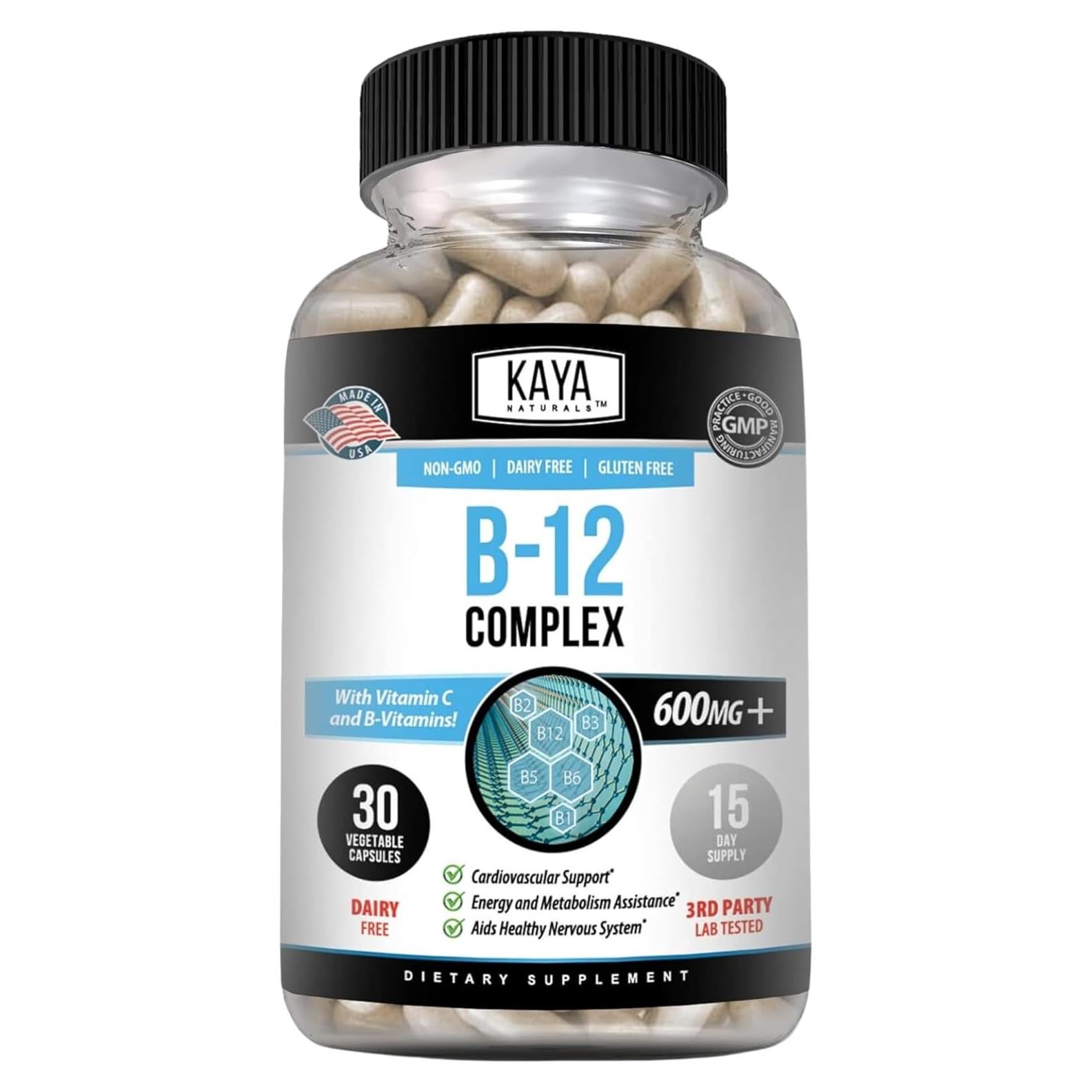 Kaya Naturals Complejo B-12 Multivitamínico 30 Cápsulas