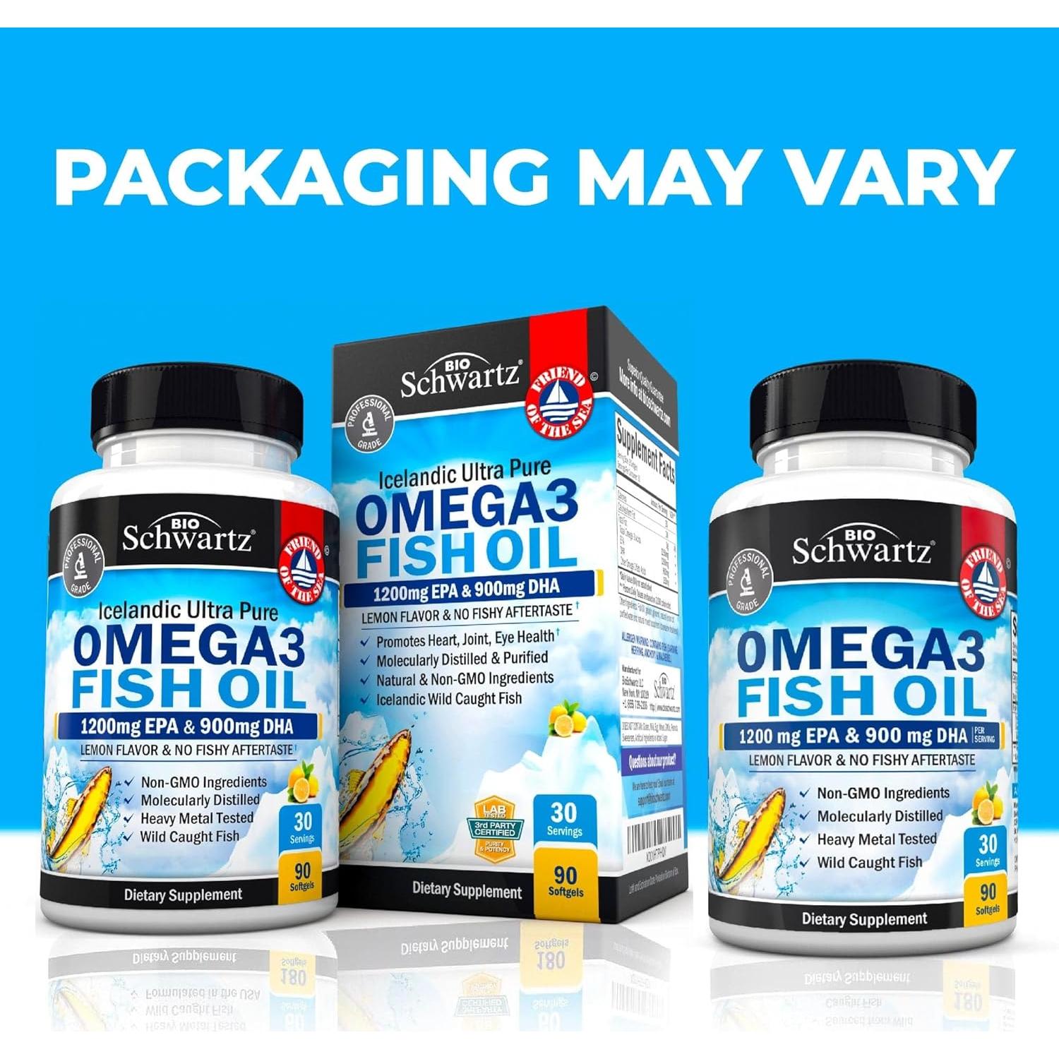 Suplemento Omega 3 BioSchwartz 2250mg - 90 Cápsulas Blandas