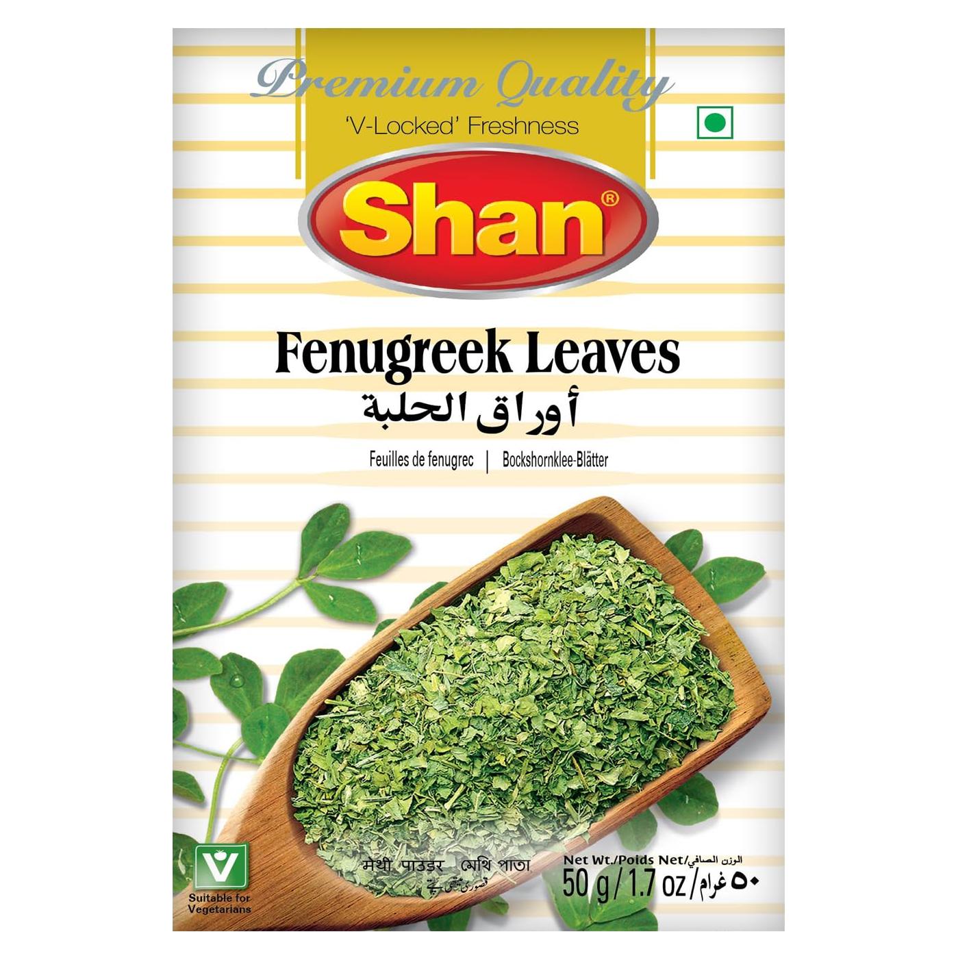 Hojas de Fenogreco Shan 50g - Sin Conservantes y Halal