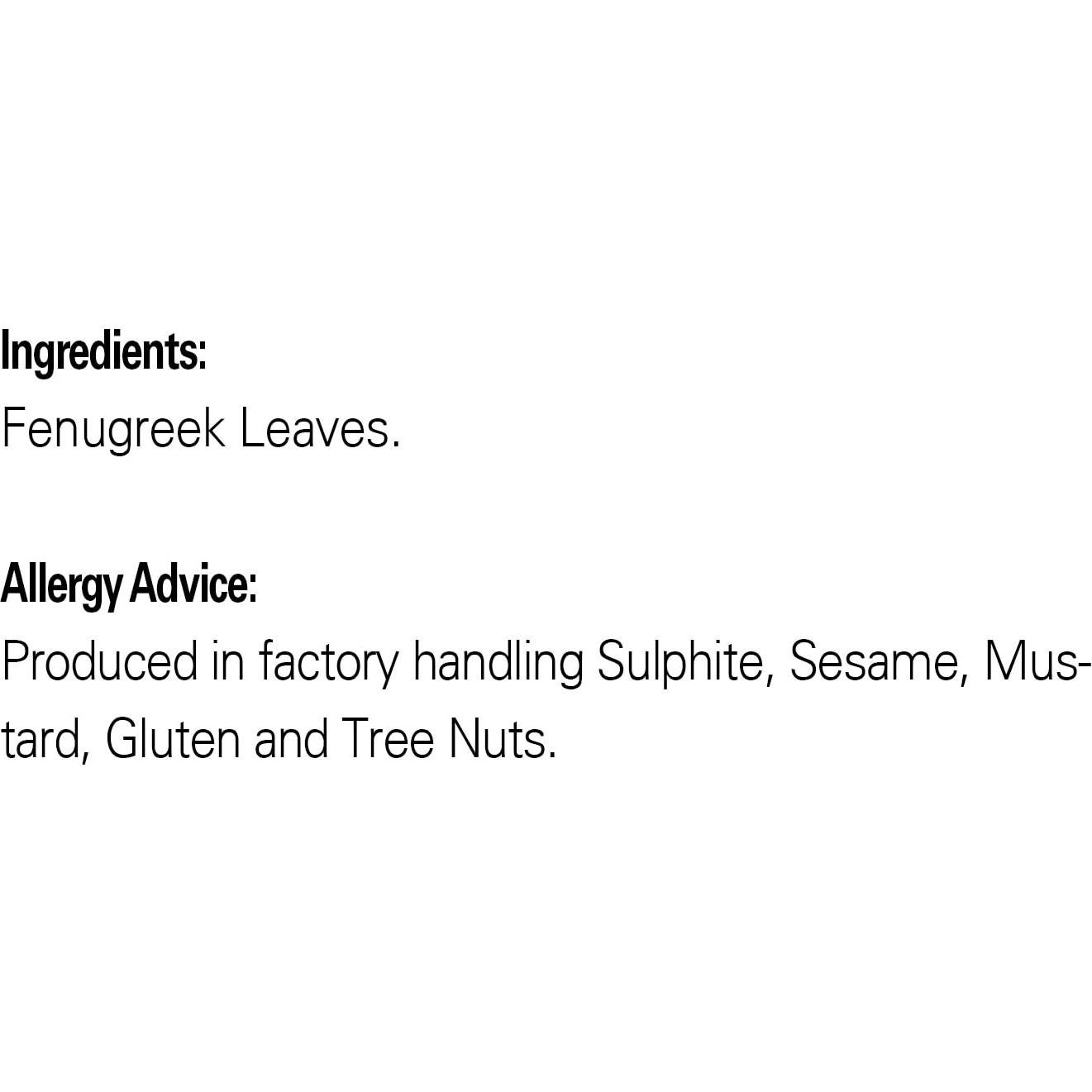 Hojas de Fenogreco Shan 50g - Sin Conservantes y Halal