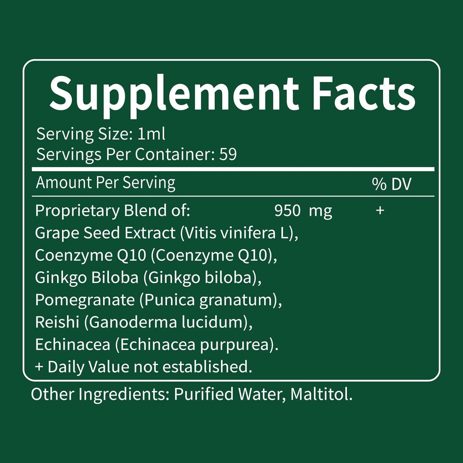Extracto de Semillas de Uva DetoxenNATURE 59 ml - Soporte Cardíaco y Inmunidad