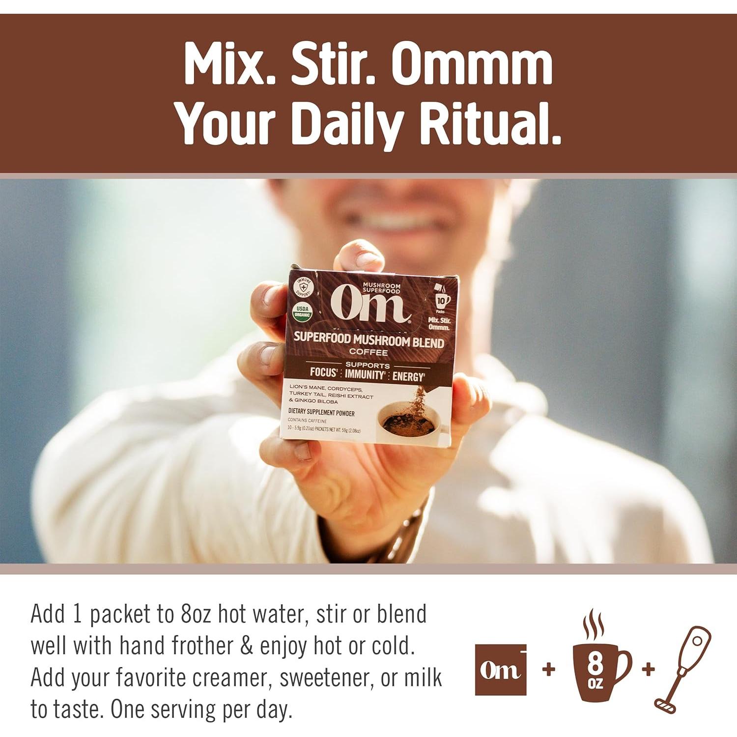 Café en Polvo OM Mushroom Superfood 10 Porciones 5.97g