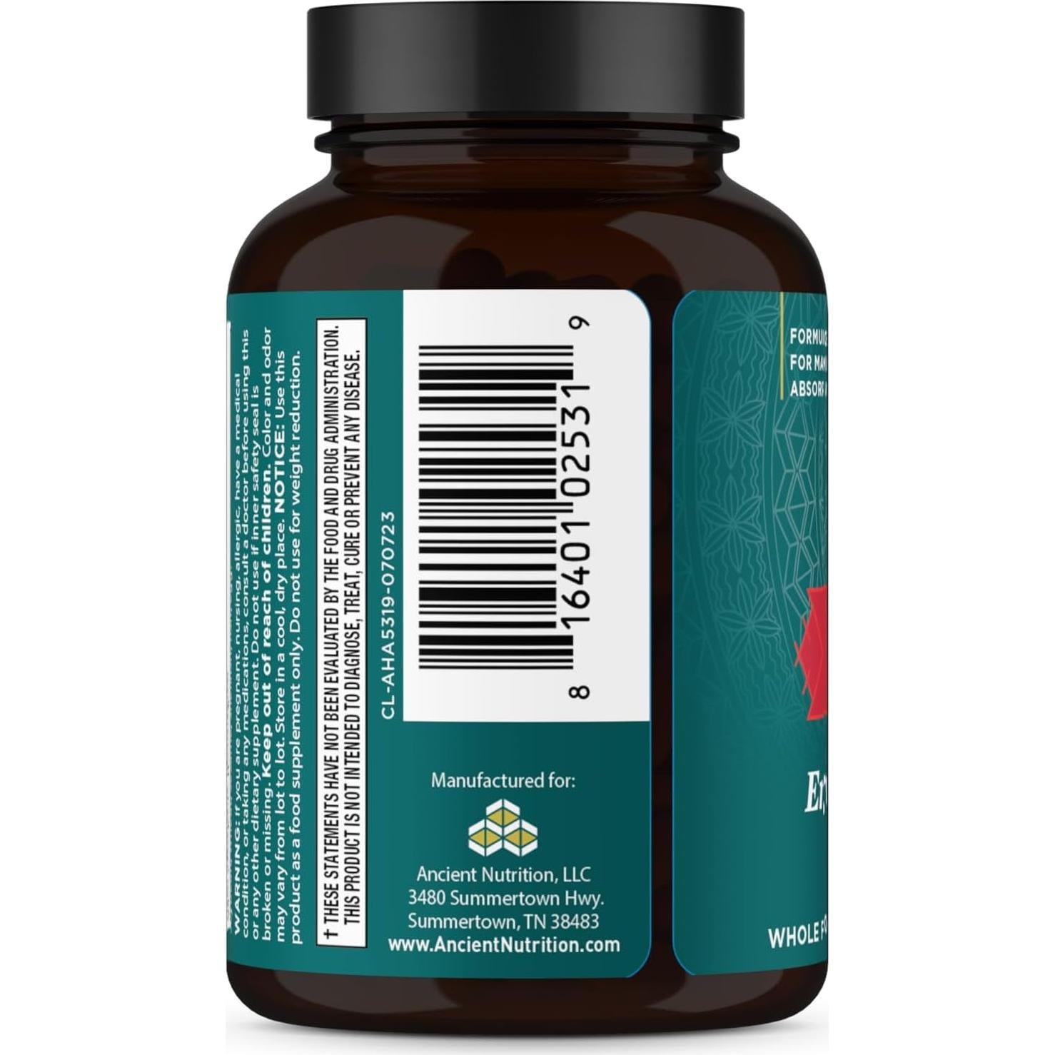 Cápsulas Adrenales Nutrición Antigua 1300mg 60 Unidades