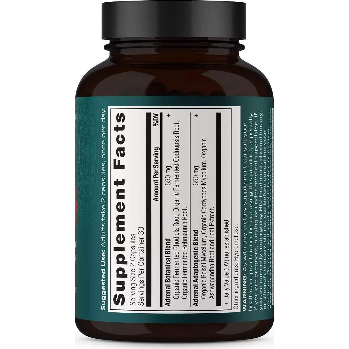 Cápsulas Adrenales Nutrición Antigua 1300mg 60 Unidades