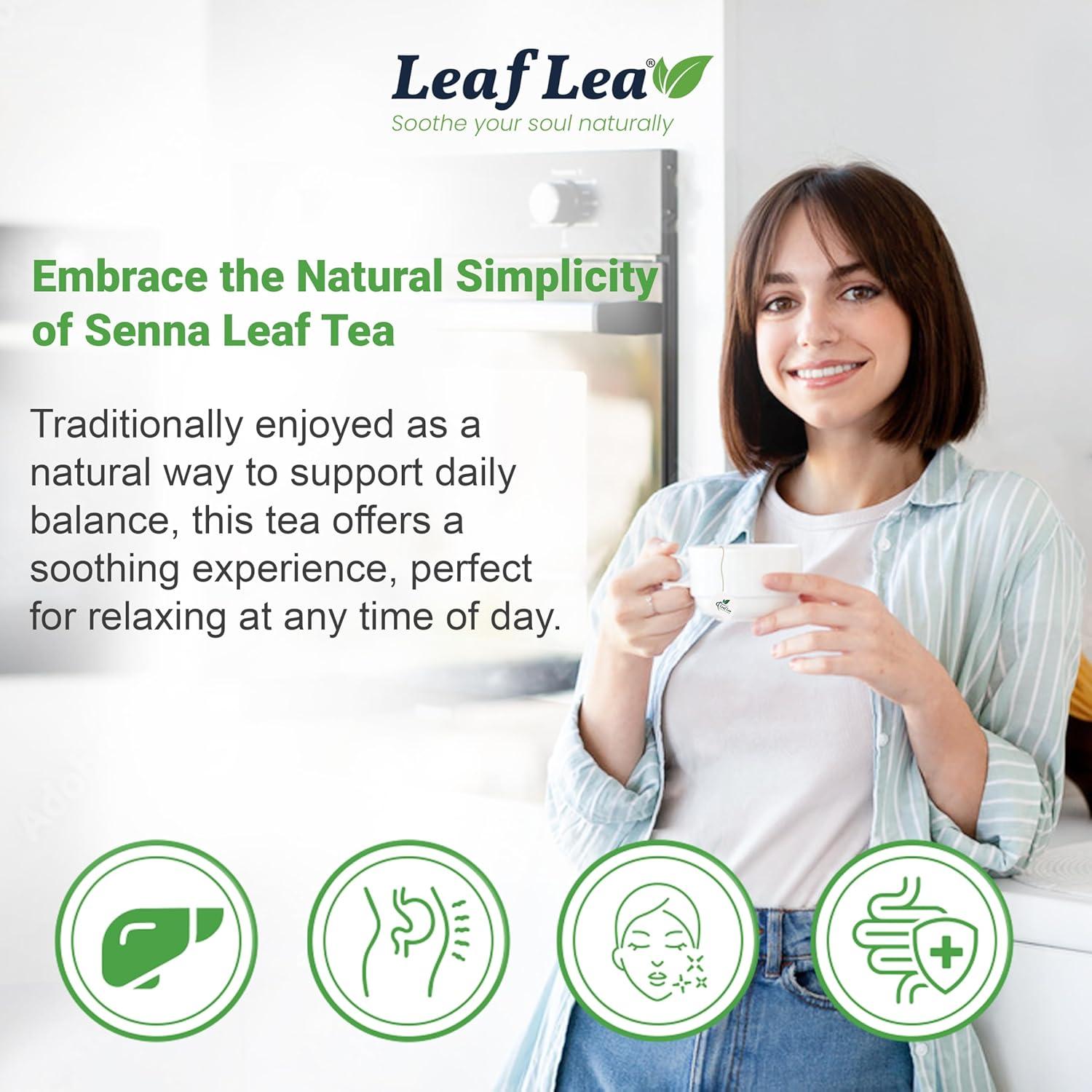 Té de Hoja de Senna LeafLea - 80 Bolsitas Laxante Natural