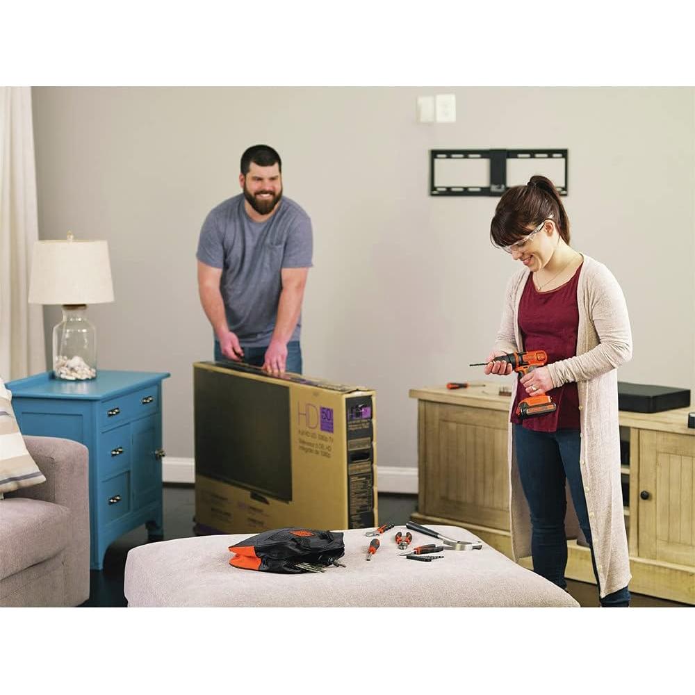 Taladro Inalámbrico 20V BLACK+DECKER LDX120PK con 68 Piezas