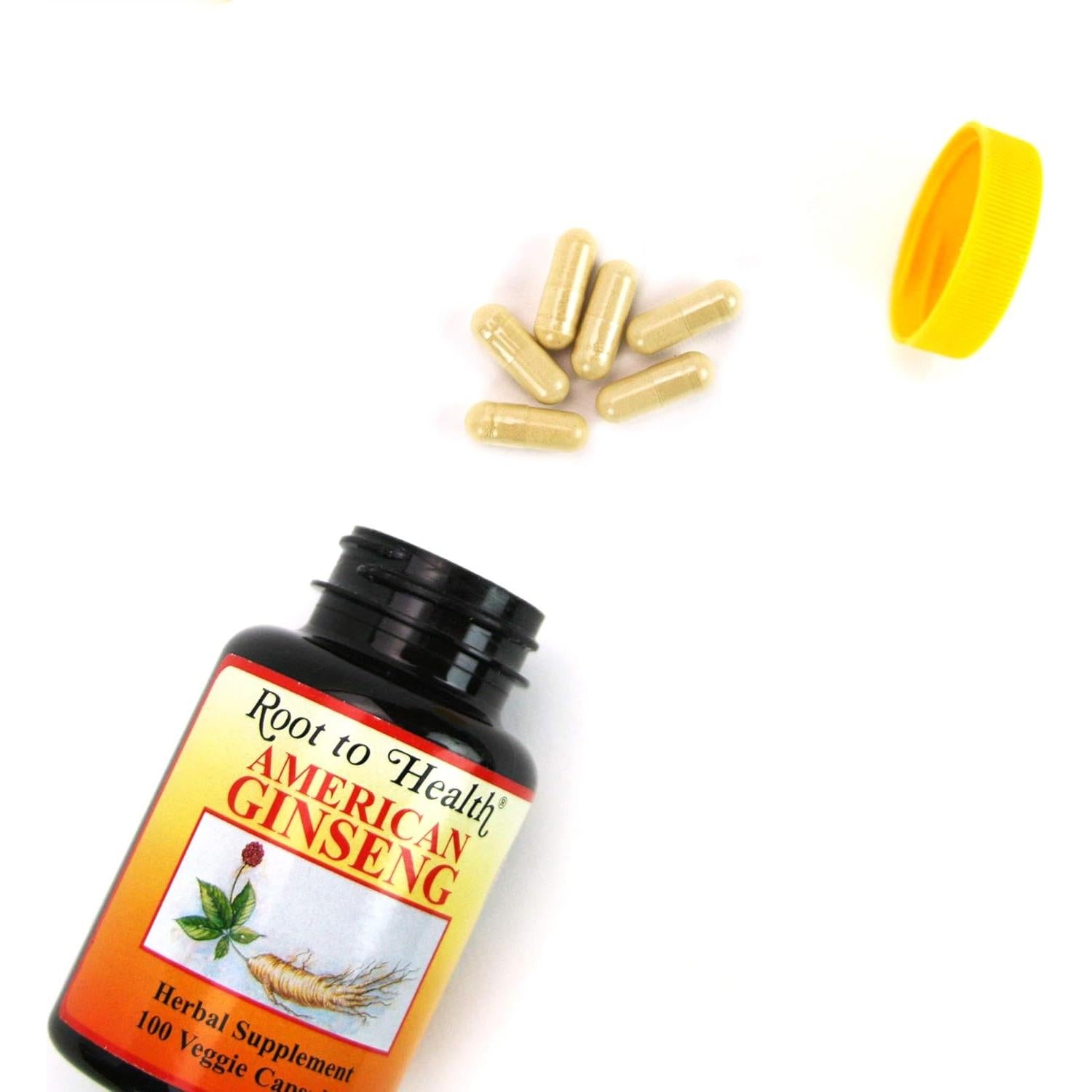 Cápsulas de Ginseng Americano Hsu 100% 500 mg - 100 Unidades