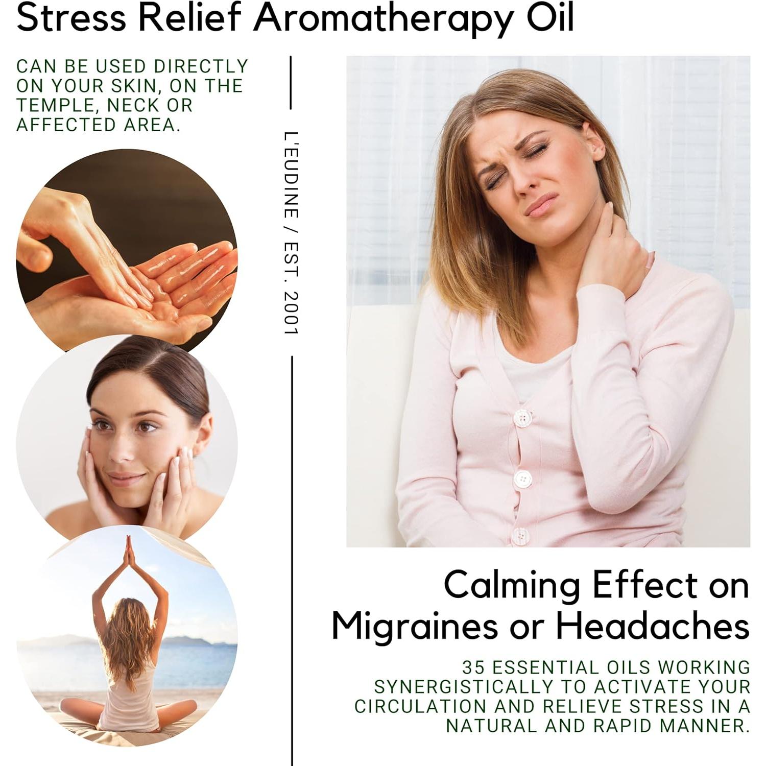 Aceite Esencial L'EUDINE 29.57 ml - Lavanda, Menta, Eucalipto