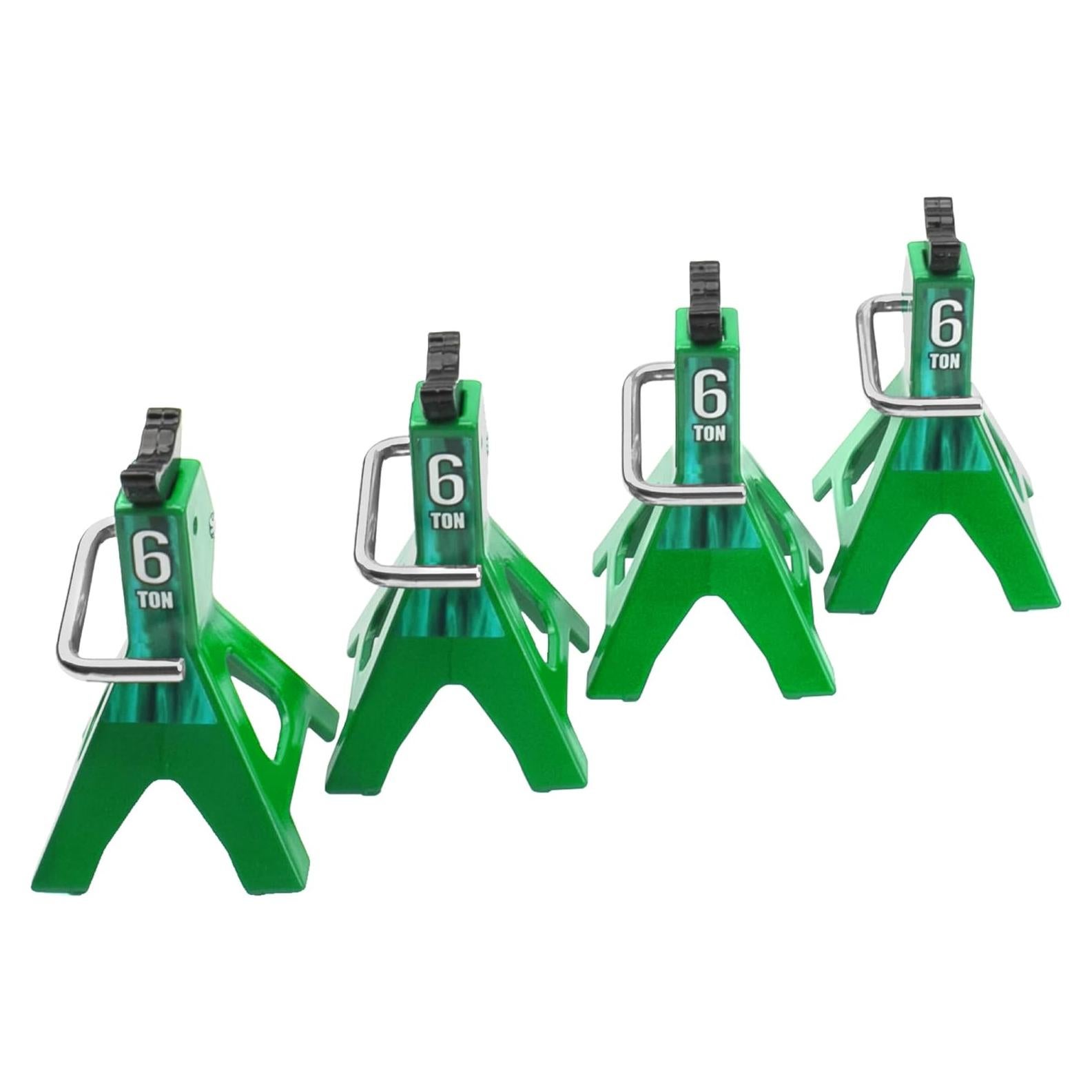 4 Soportes de Juguete RC Vgoohobby Metal Simulación Verde