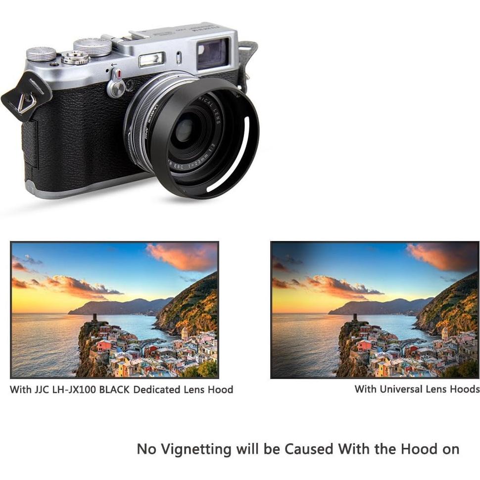 Capucha de lente JJC LH-X100 para Fujifilm X100VI/V/F/T/S - Negro