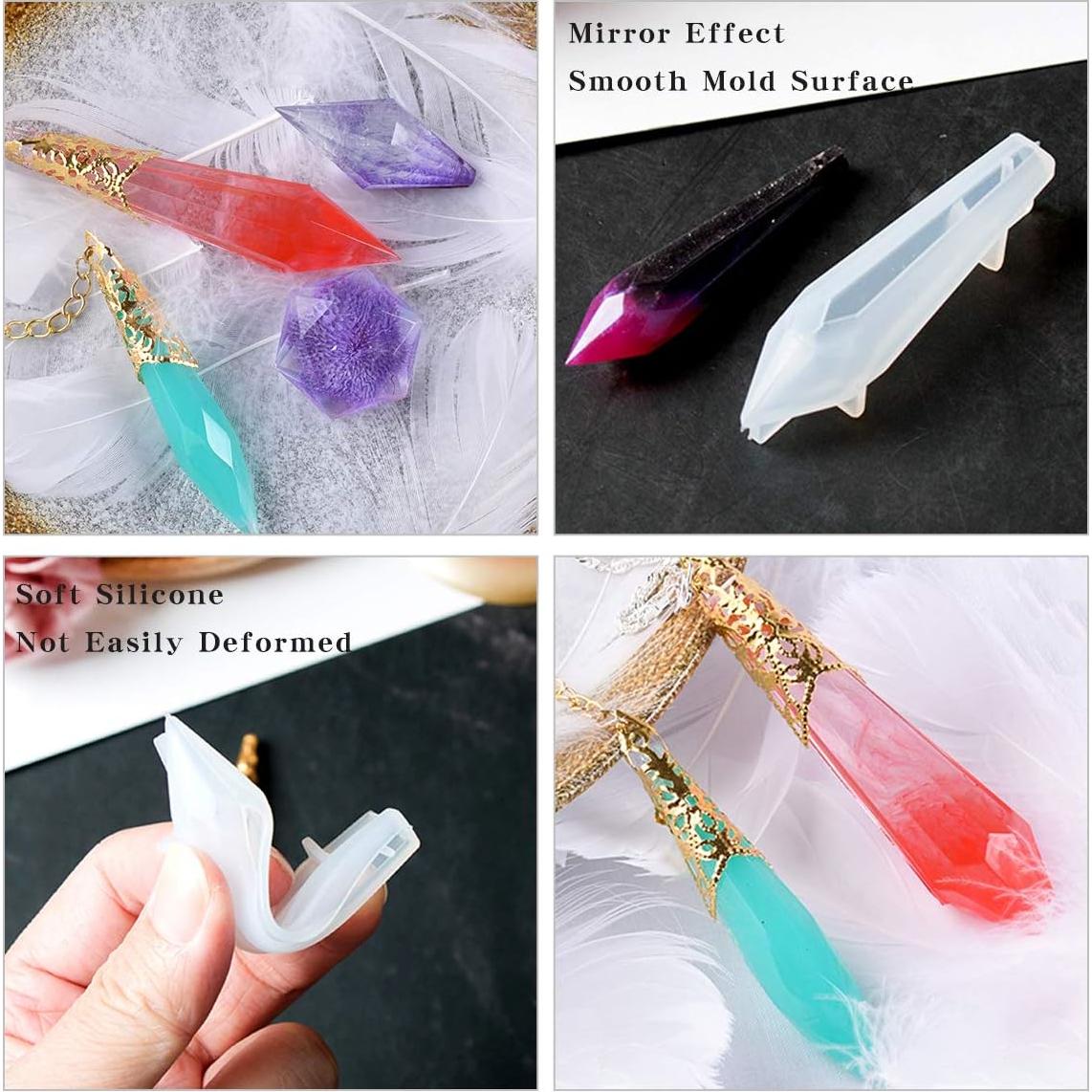 Molde de Silicona para Resina iSuperb - 13 Piezas Rombo DIY