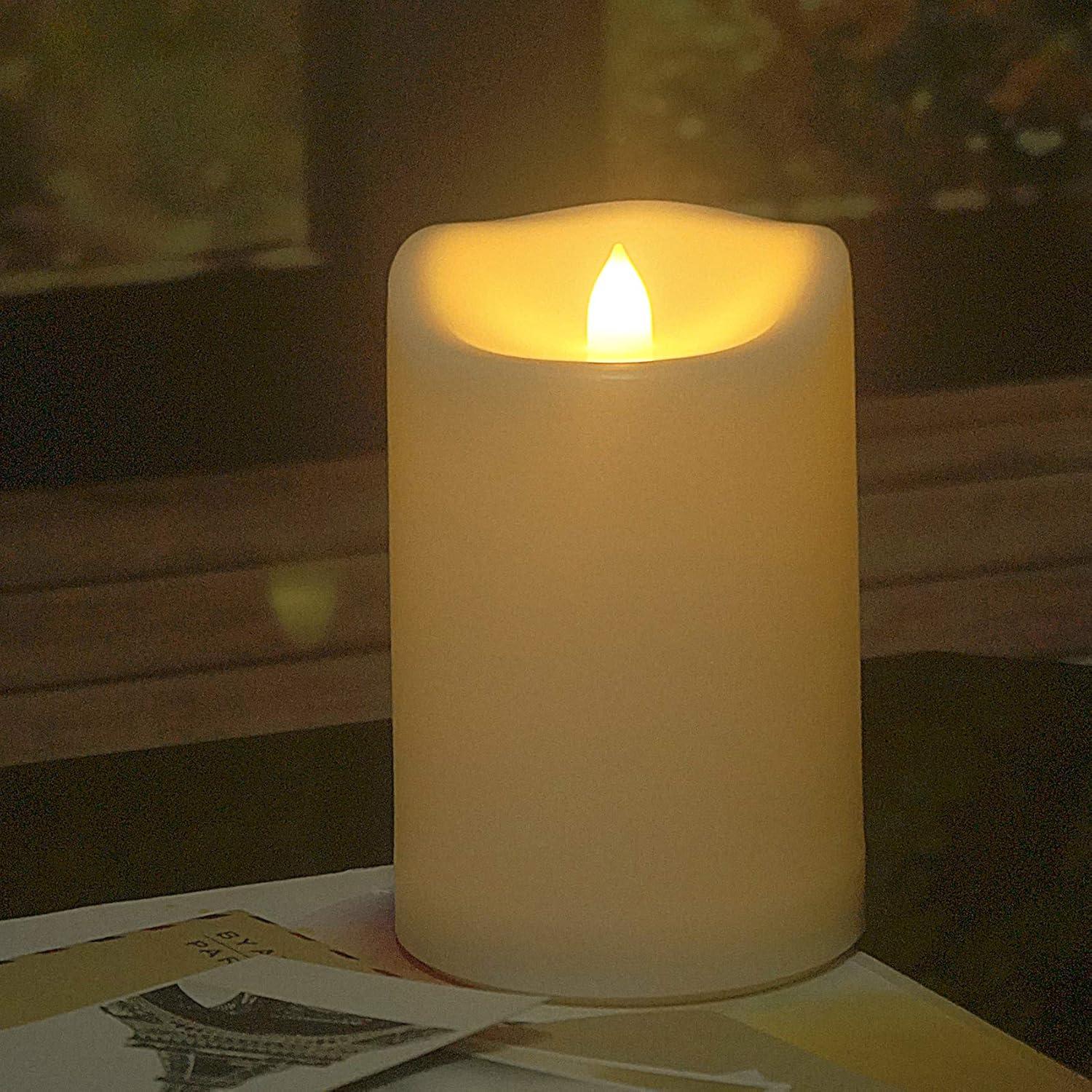 Vela LED sin llama Jingtech 10.16x15.24 cm con Control Remoto