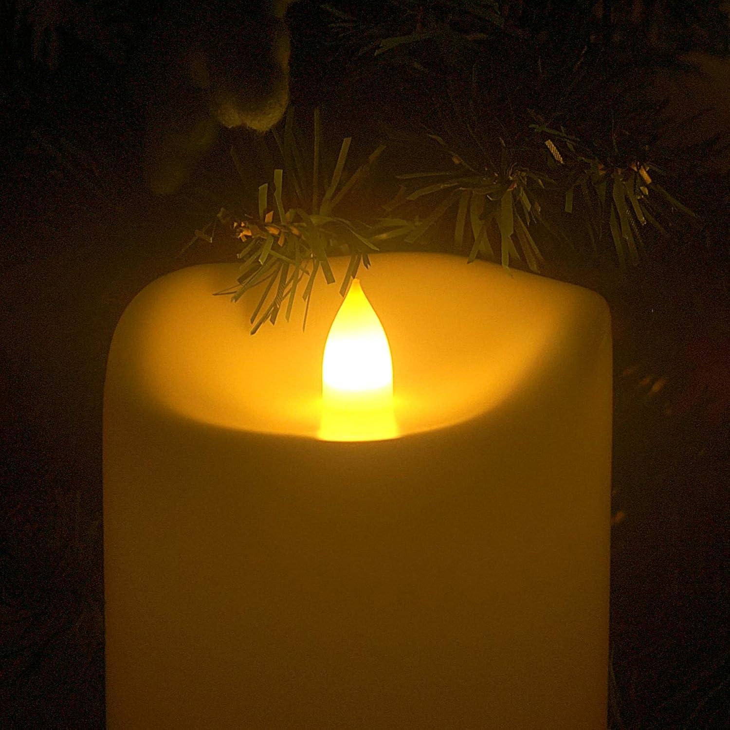 Vela LED sin llama Jingtech 10.16x15.24 cm con Control Remoto