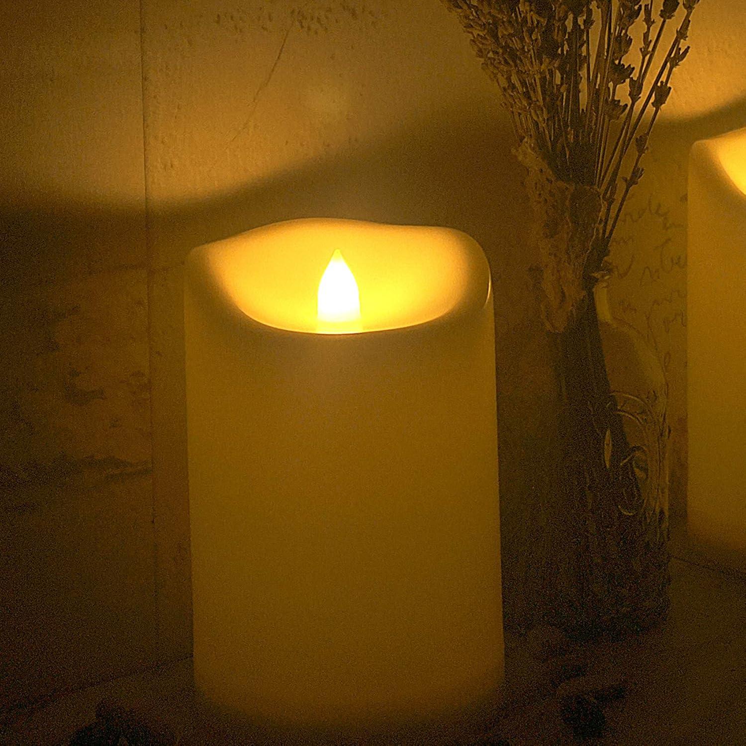 Vela LED sin llama Jingtech 10.16x15.24 cm con Control Remoto