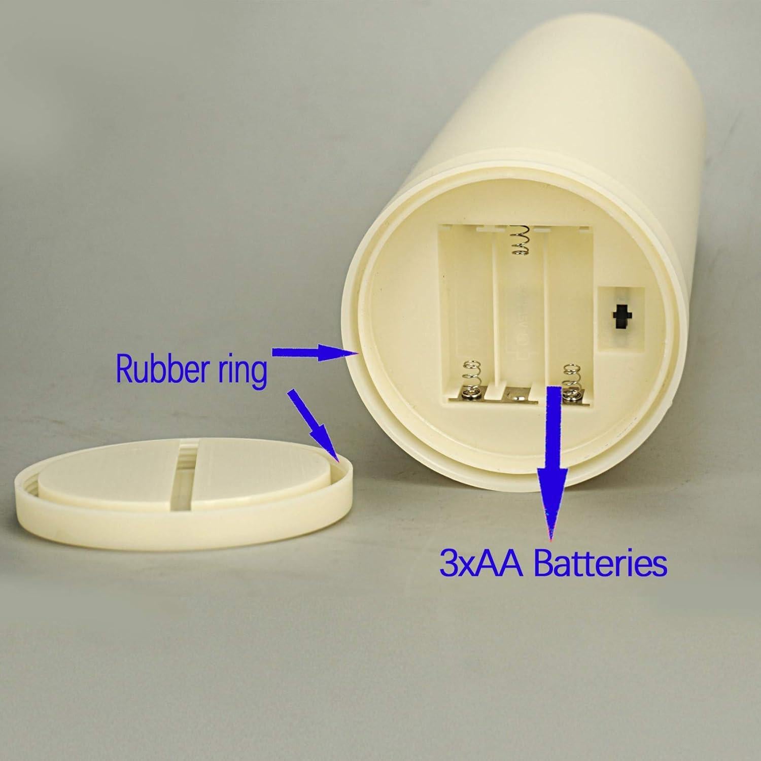 Vela LED sin llama Jingtech 10.16x15.24 cm con Control Remoto
