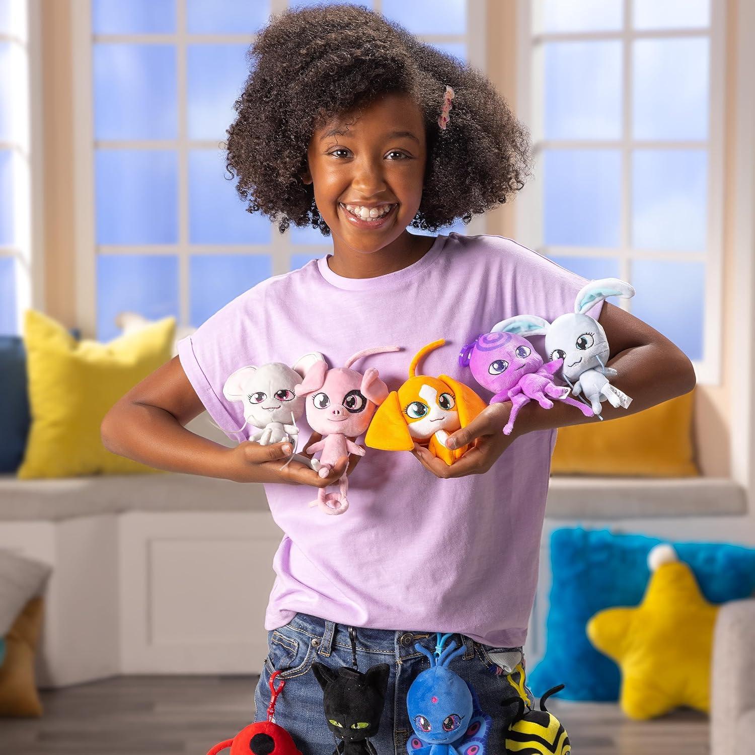 Peluche Kwami Barkk 13 cm Miraculous Ladybug - Juguete de Clip