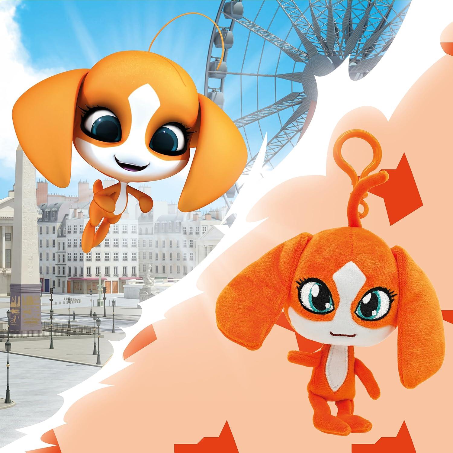 Peluche Kwami Barkk 13 cm Miraculous Ladybug - Juguete de Clip