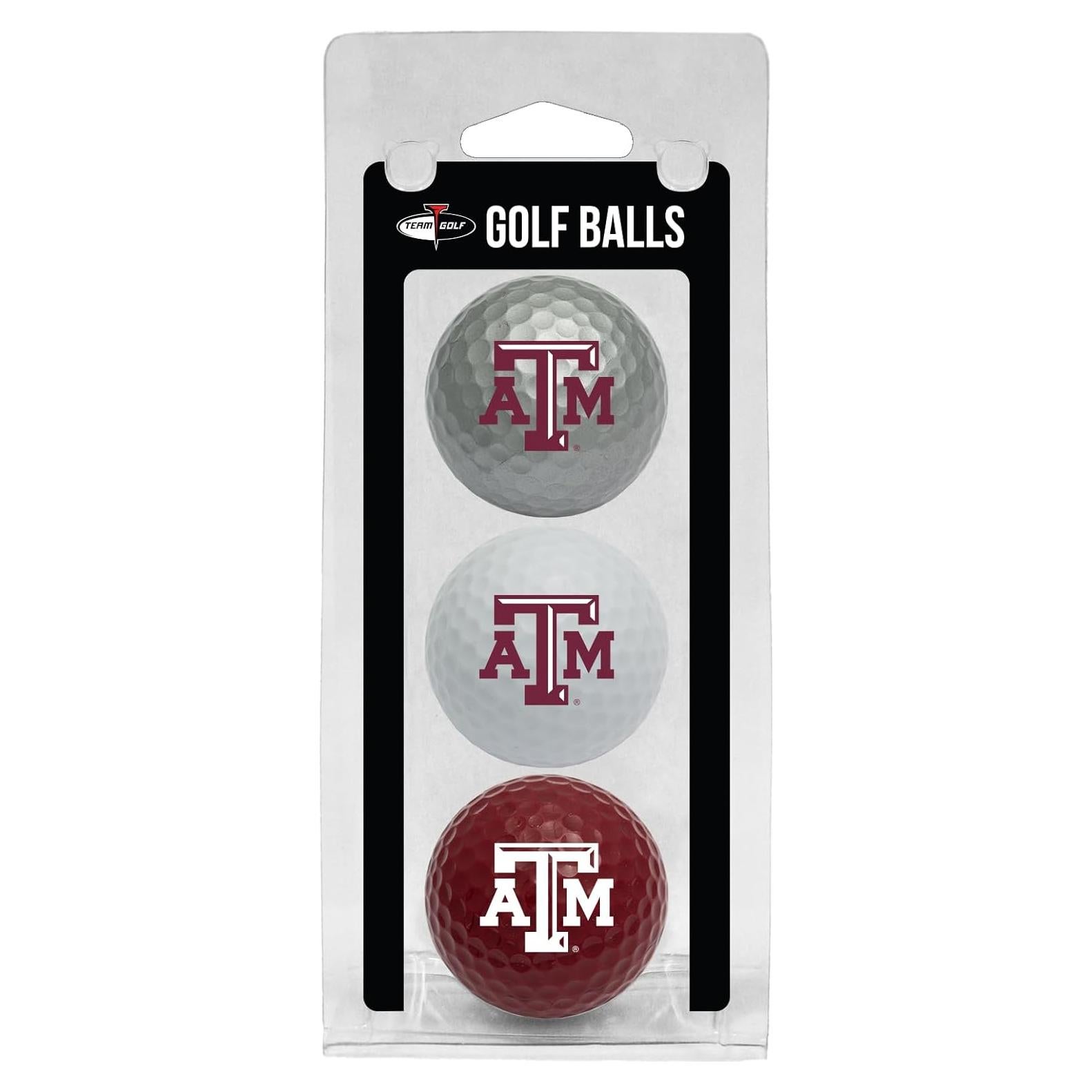 Pelotas de Golf Team Golf NCAA Texas A&M Aggies - Paquete de 3