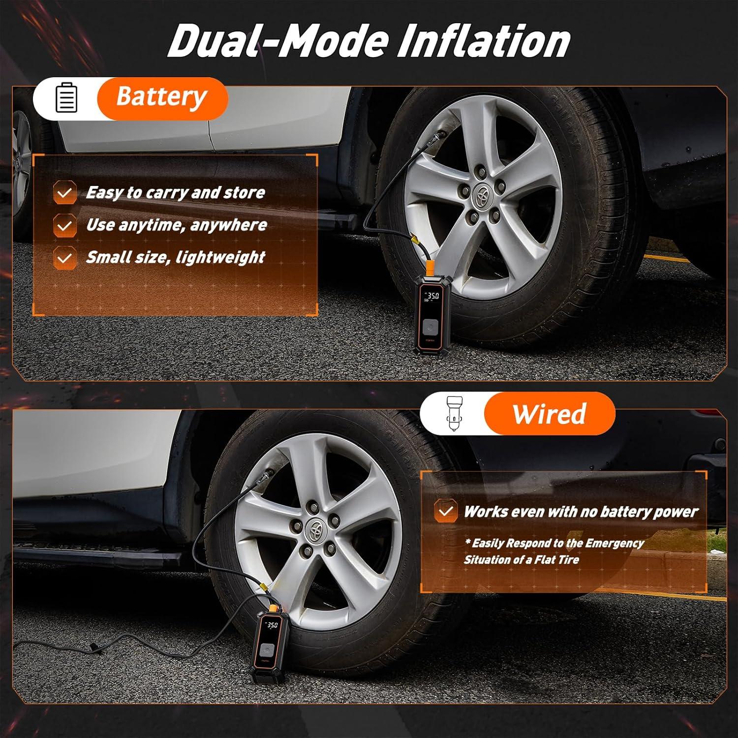 Compresor de Aire OlarHike TIC3V301 Portátil 150PSI