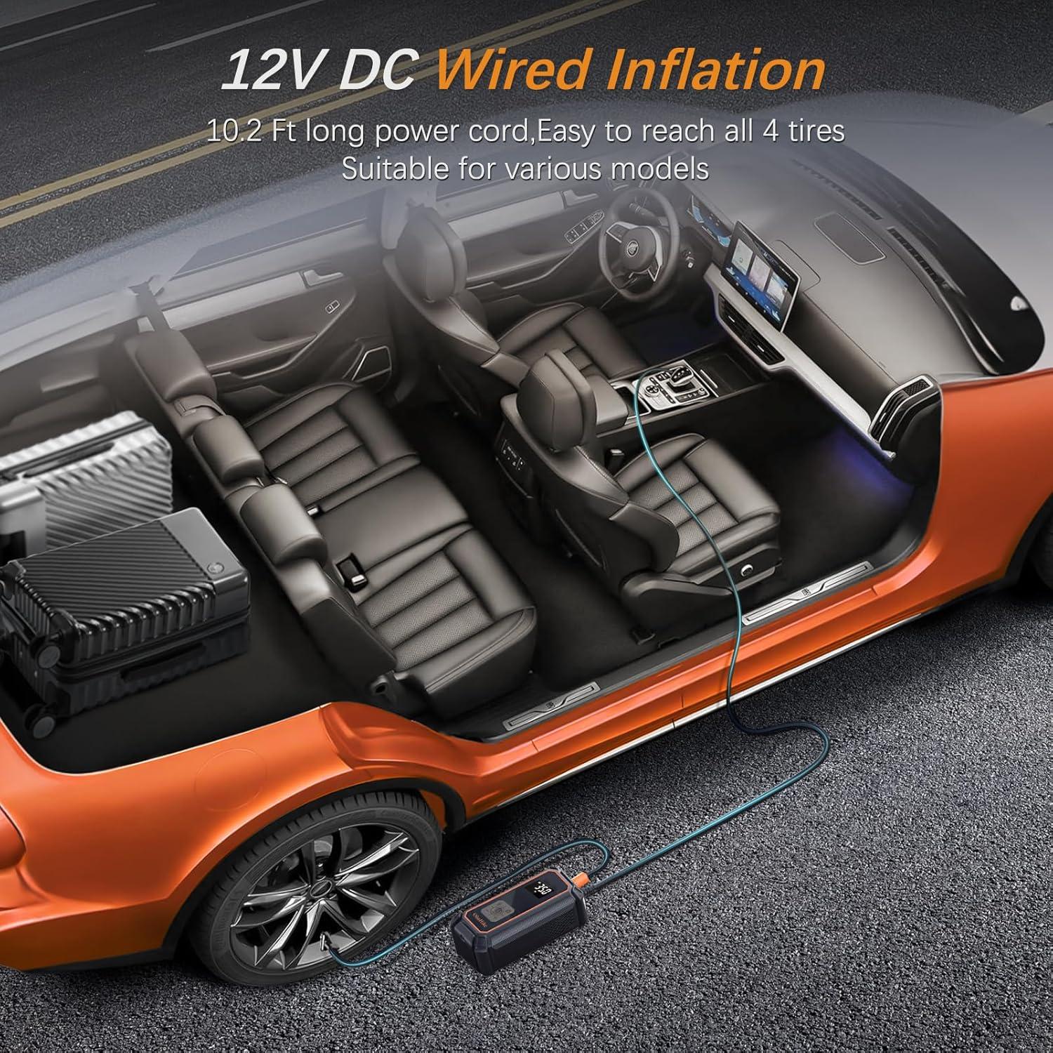 Compresor de Aire OlarHike TIC3V301 Portátil 150PSI